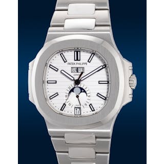 Patek Philippe - A highly rare and attractive stainless...