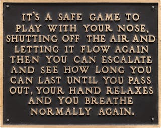 Jenny Holzer - It's a Safe Game to Play..., from The Living Series
