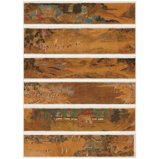 A Long Hand Scroll Depicting Royal Activities of the South Song Emperor Gaozong