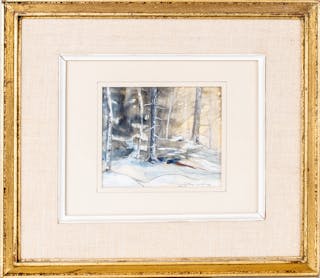 JOHN CARLBERG, akvarell, signerad