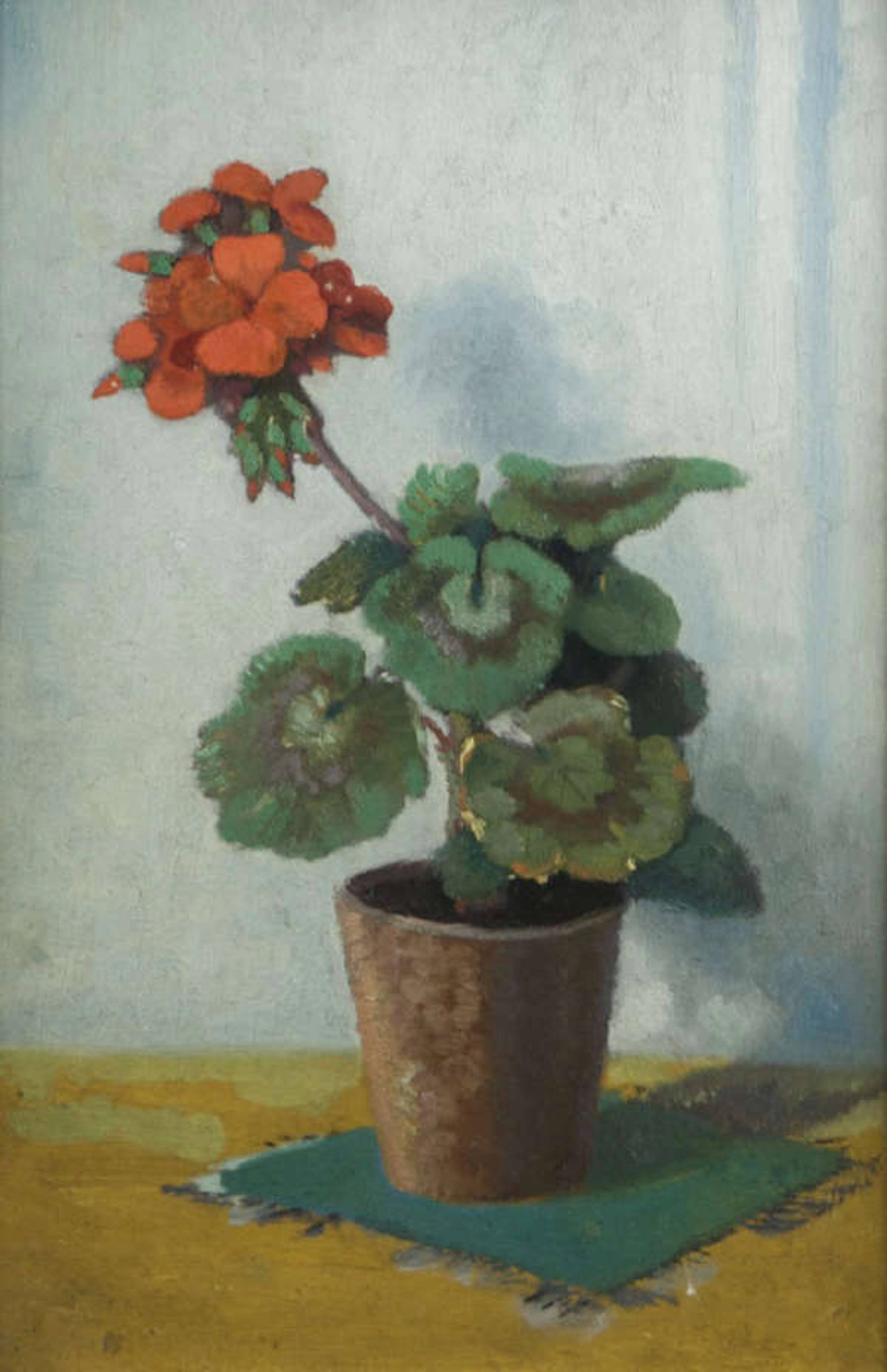 JAMES SINTON SLEATOR PRHA (1885-1950) Still life study of a Geranium