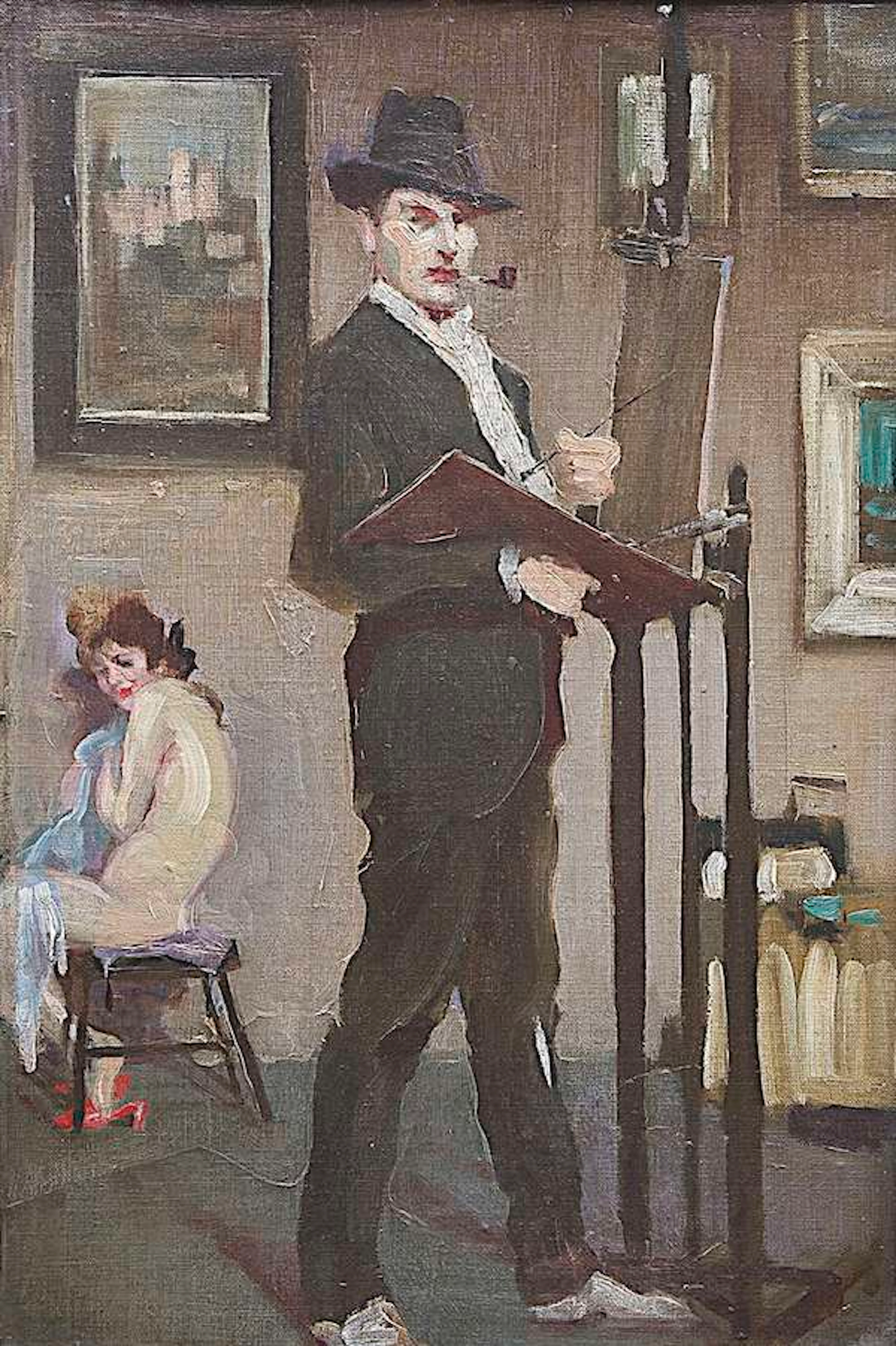 Attributed to James Sinton Sleator RHA (1889-1950) Self-Portrait in