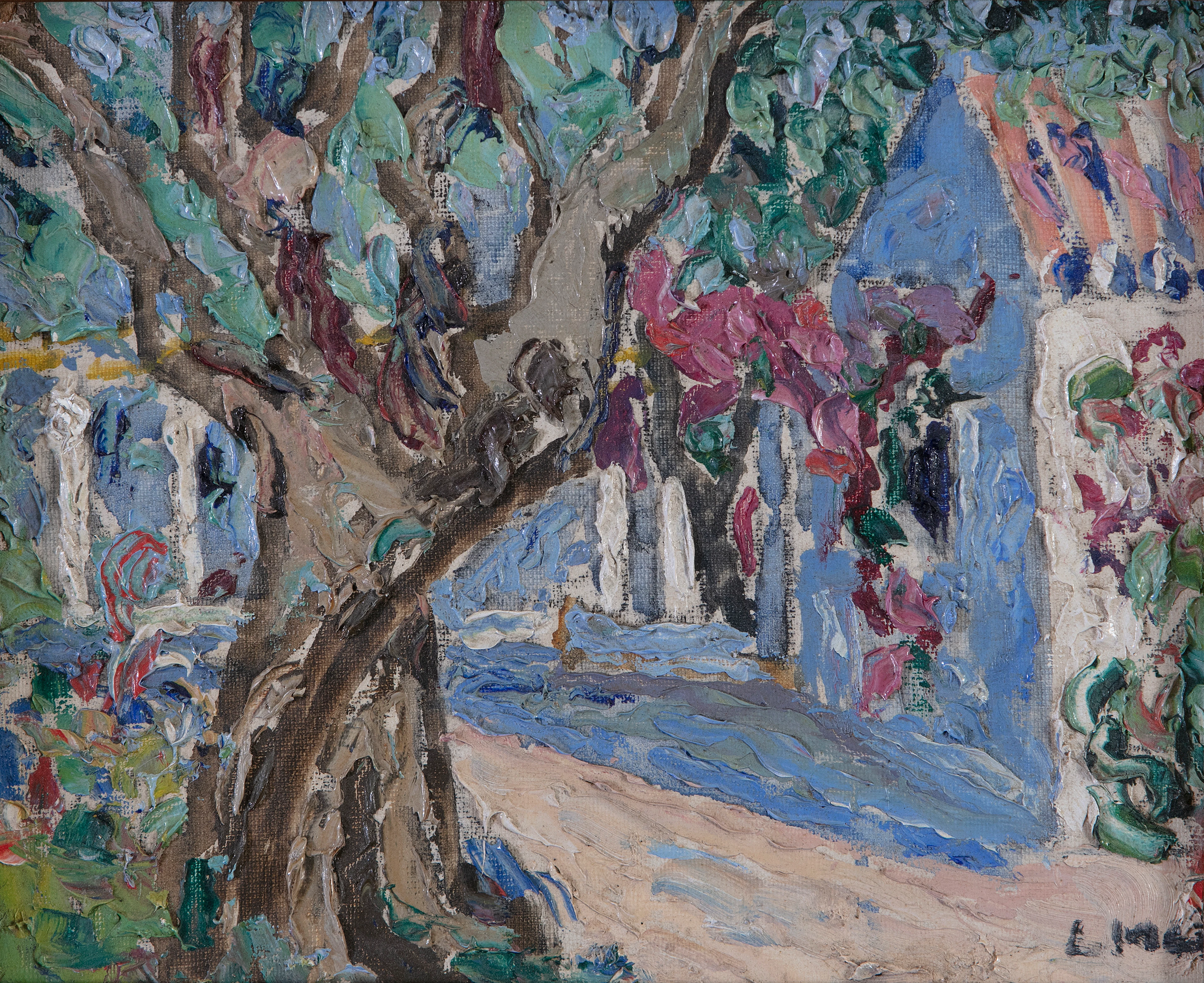 Letitia Marion Hamilton RHA (1878-1964) Courtyard of...