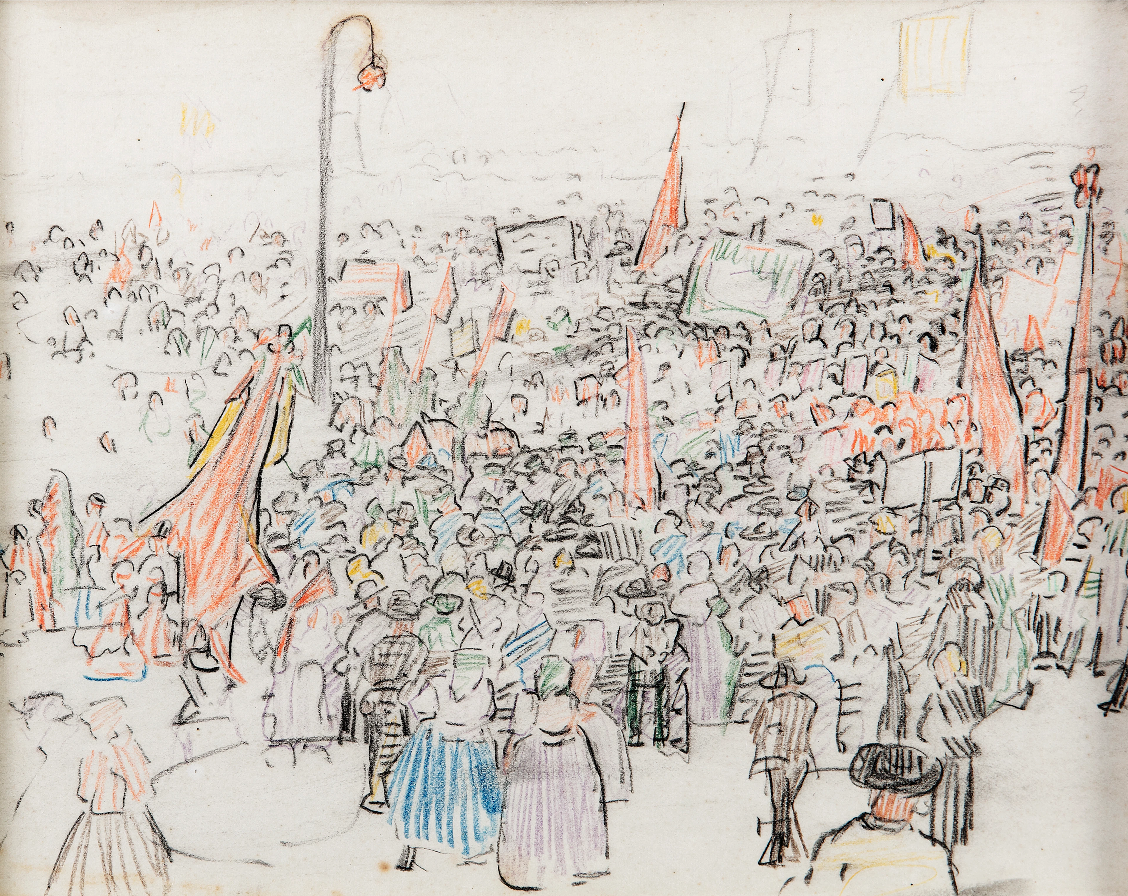 Mary Swanzy HRHA (1882-1978) Market Place