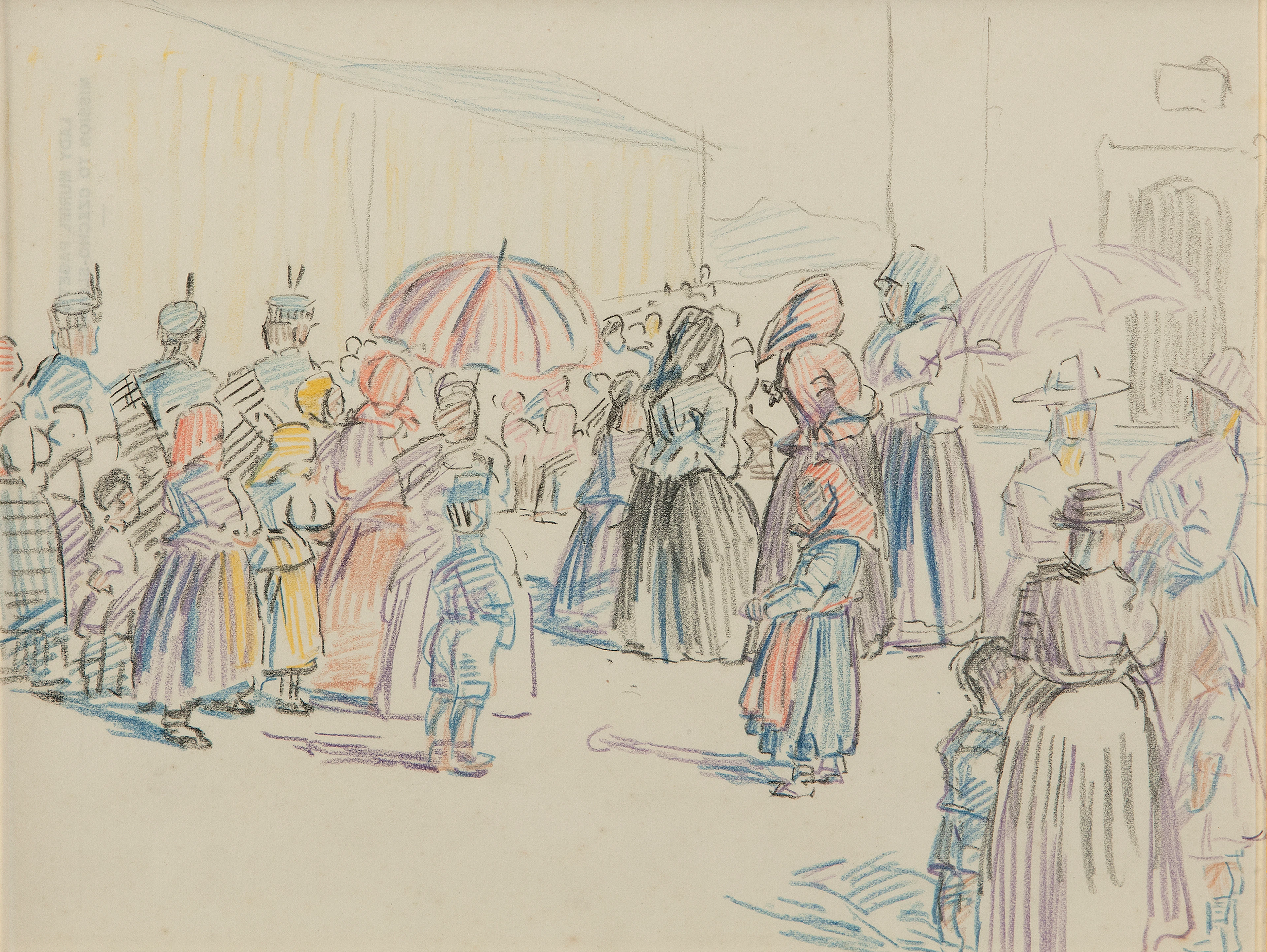 Mary Swanzy HRHA (1882-1978) Street Parade