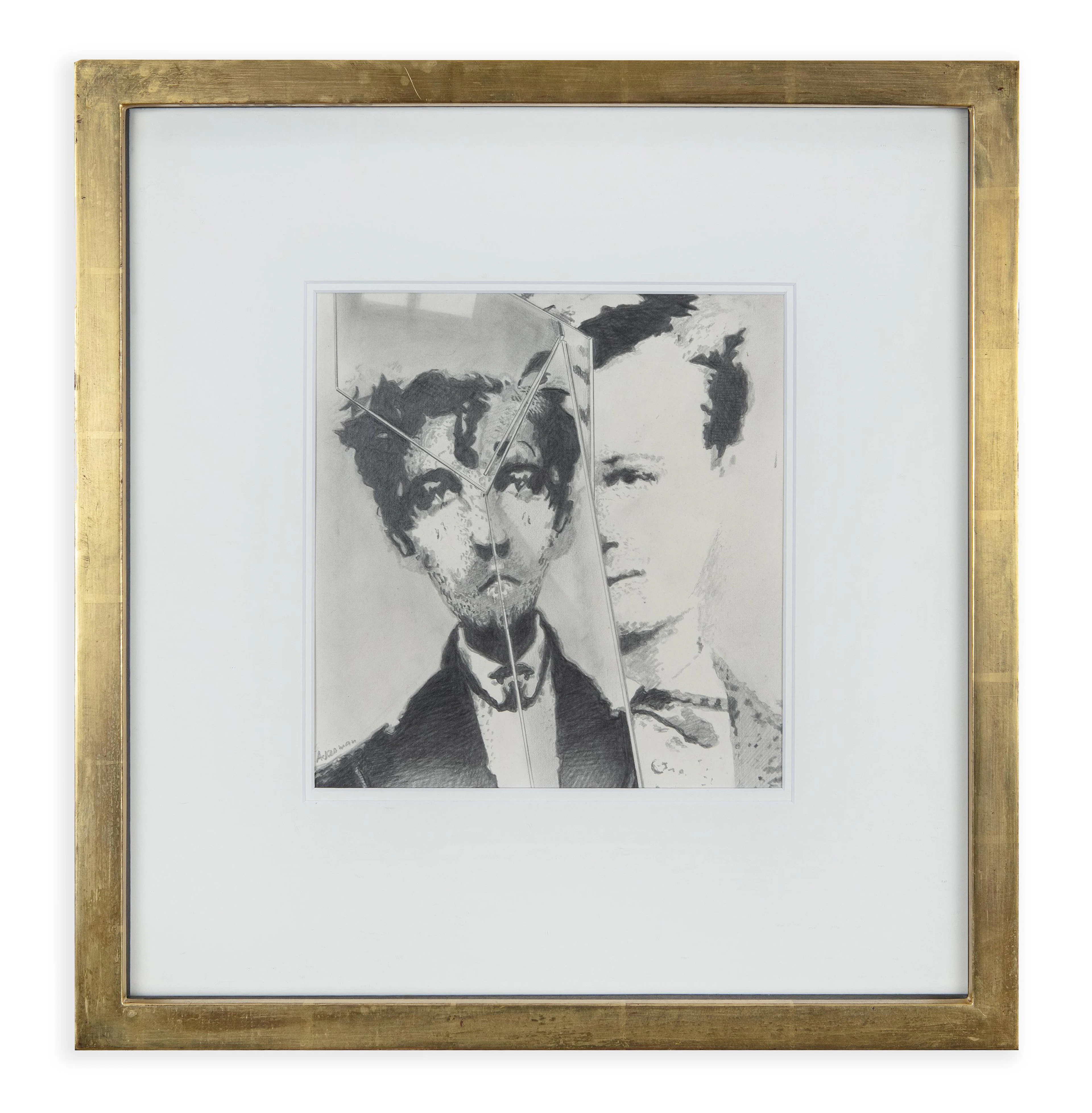 PAUL ACKERMAN (1908-1981) Portrait of Rimbaud au Miroir...