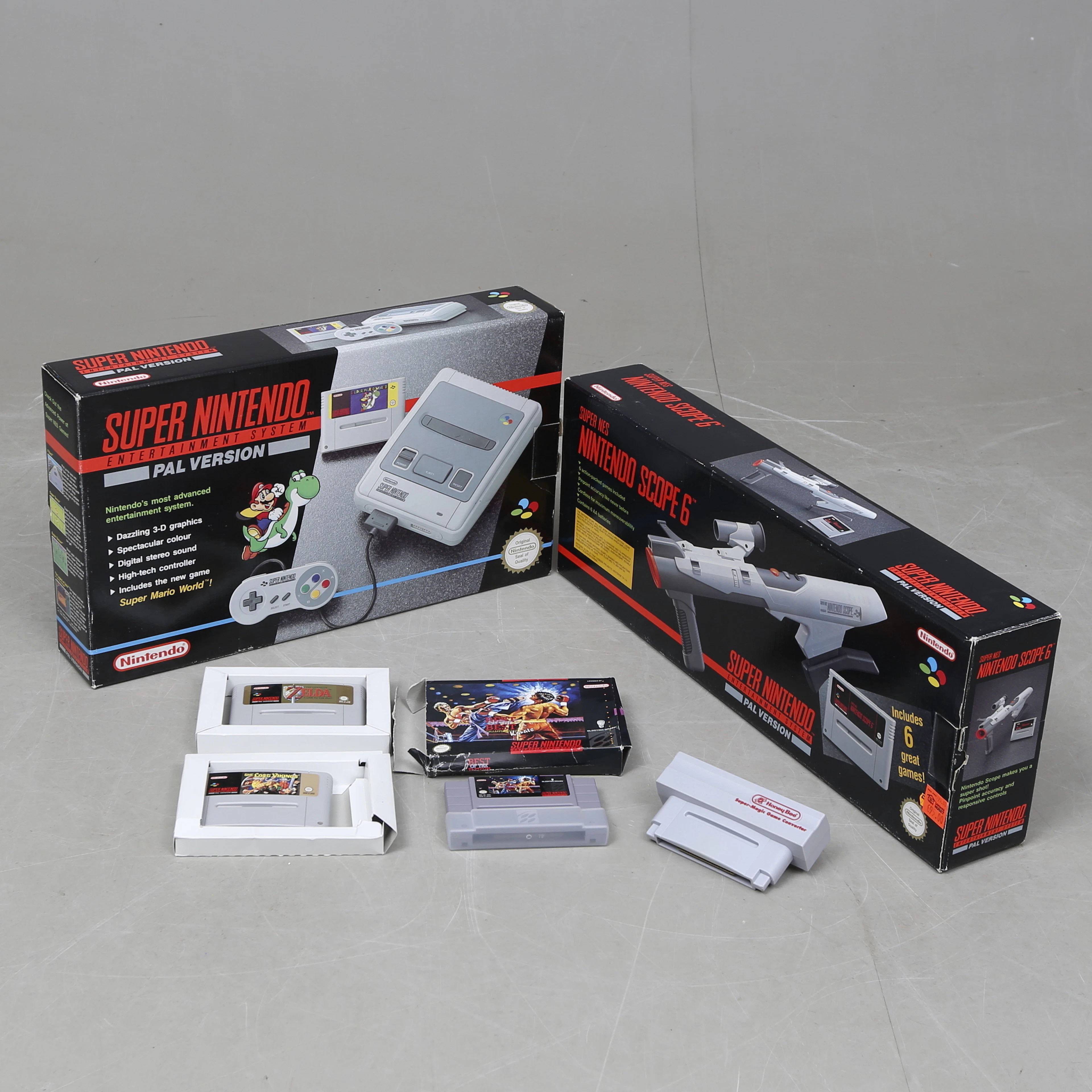 TV-SPEL, Snes, Nintendo, bl.a. Zelda, 1990-tal.