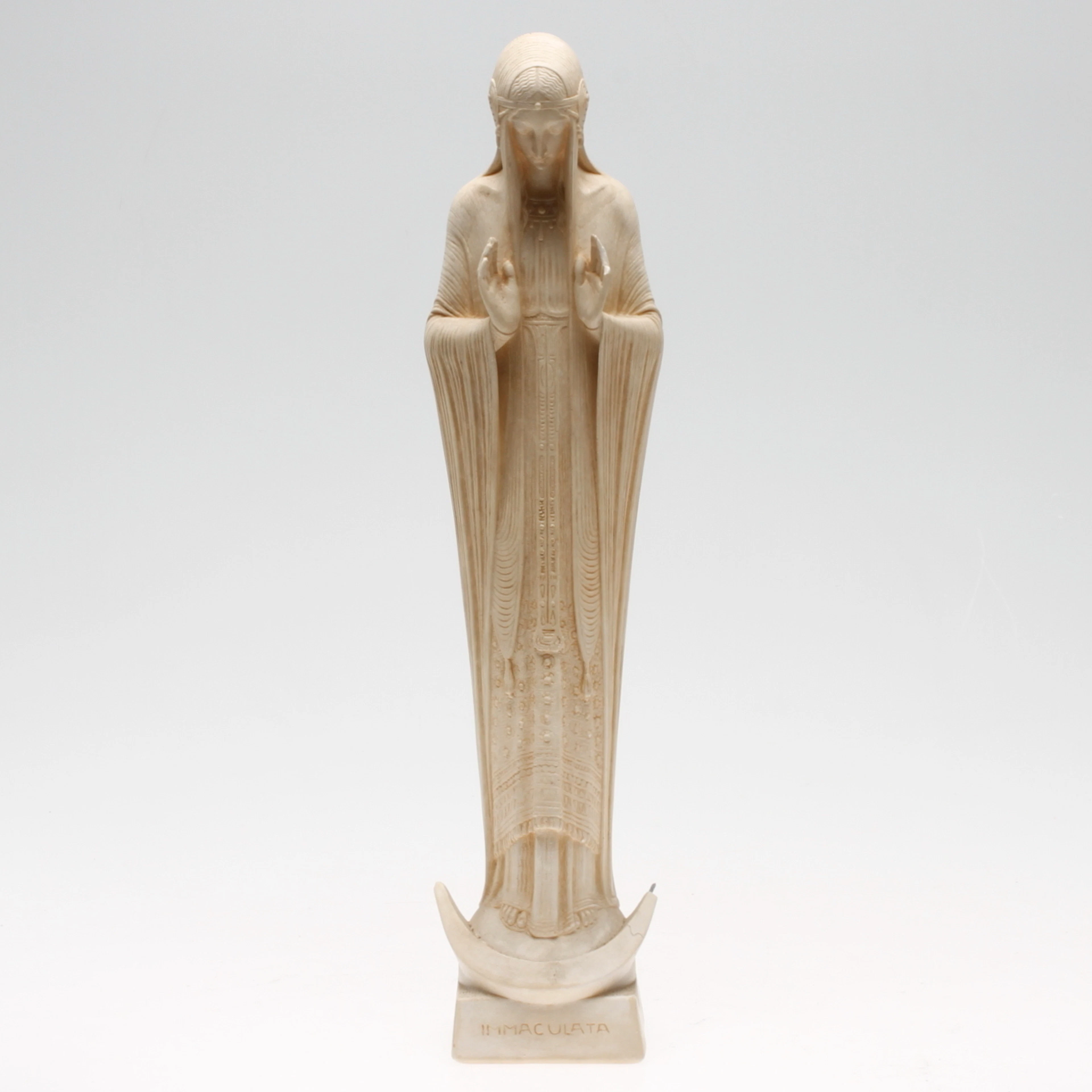 PAUL MAXIMILIEN LANDOWSKI (1876-1961). Efter. skulptur, gips, "Immaculata", monogramsignerad och numrerad.