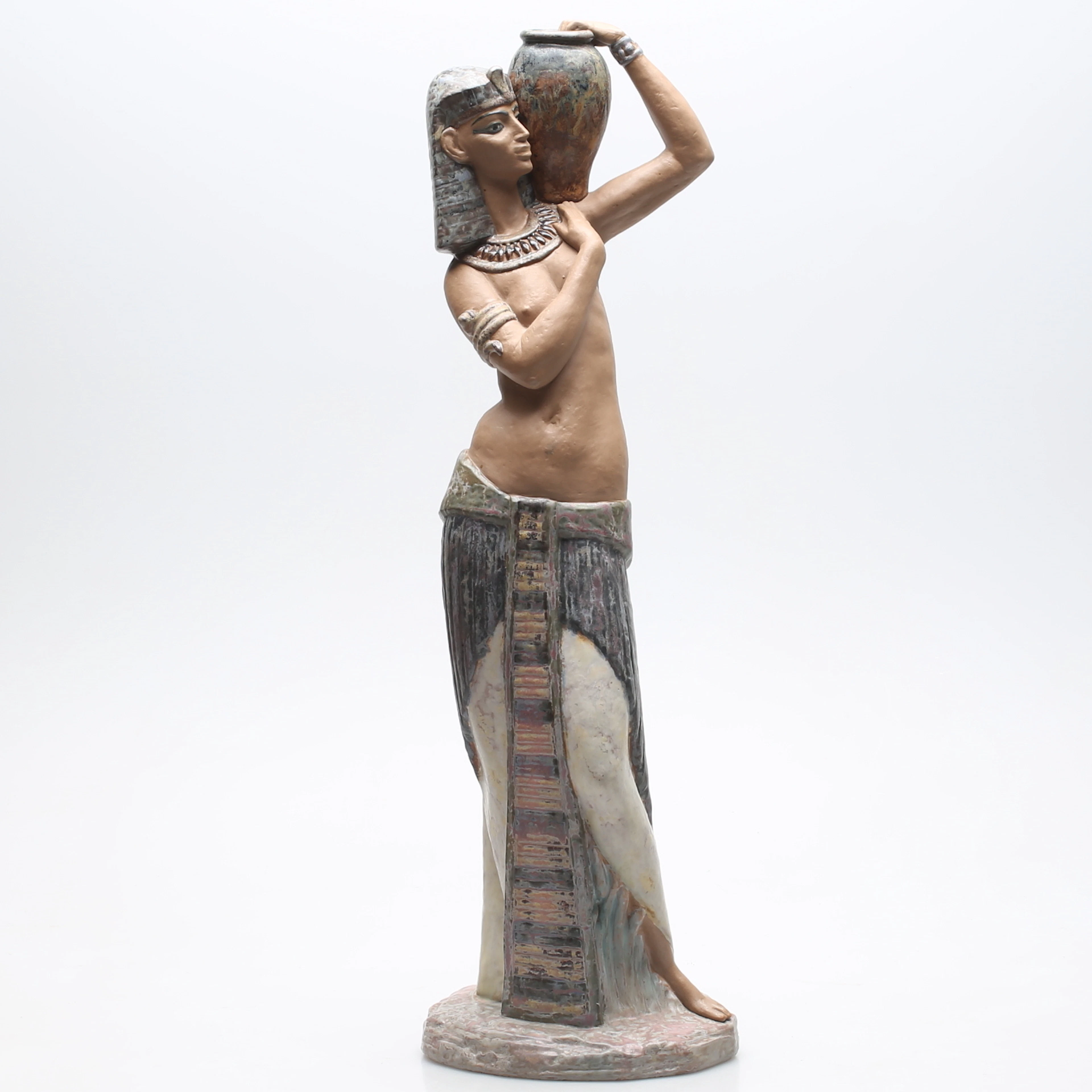 FIGUR/SKULPTUR, egyptisk vattenbärerska, Lladro.