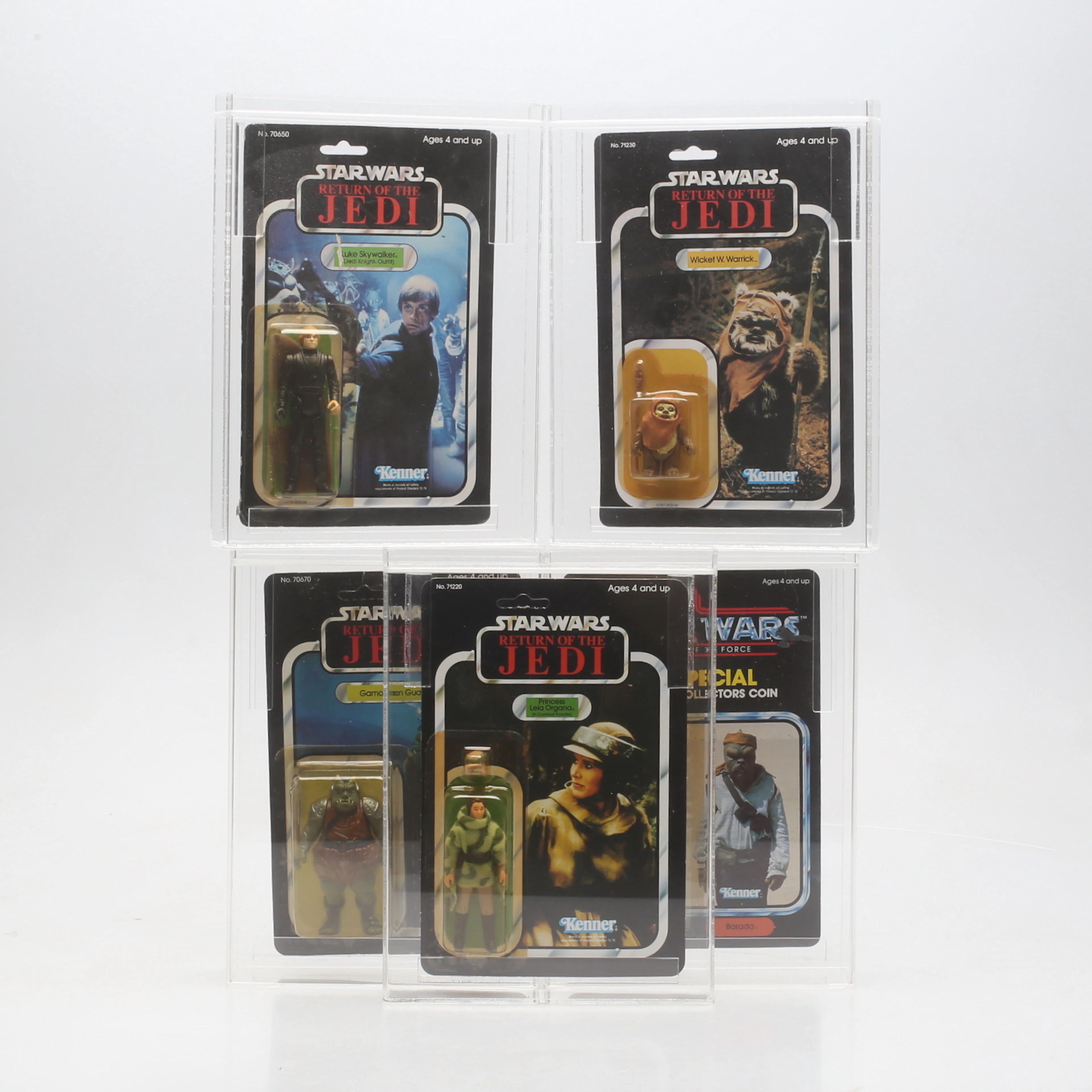 LEKSAKER/MOC, 5 st, Star Wars, vintage, 1970/80-tal.
