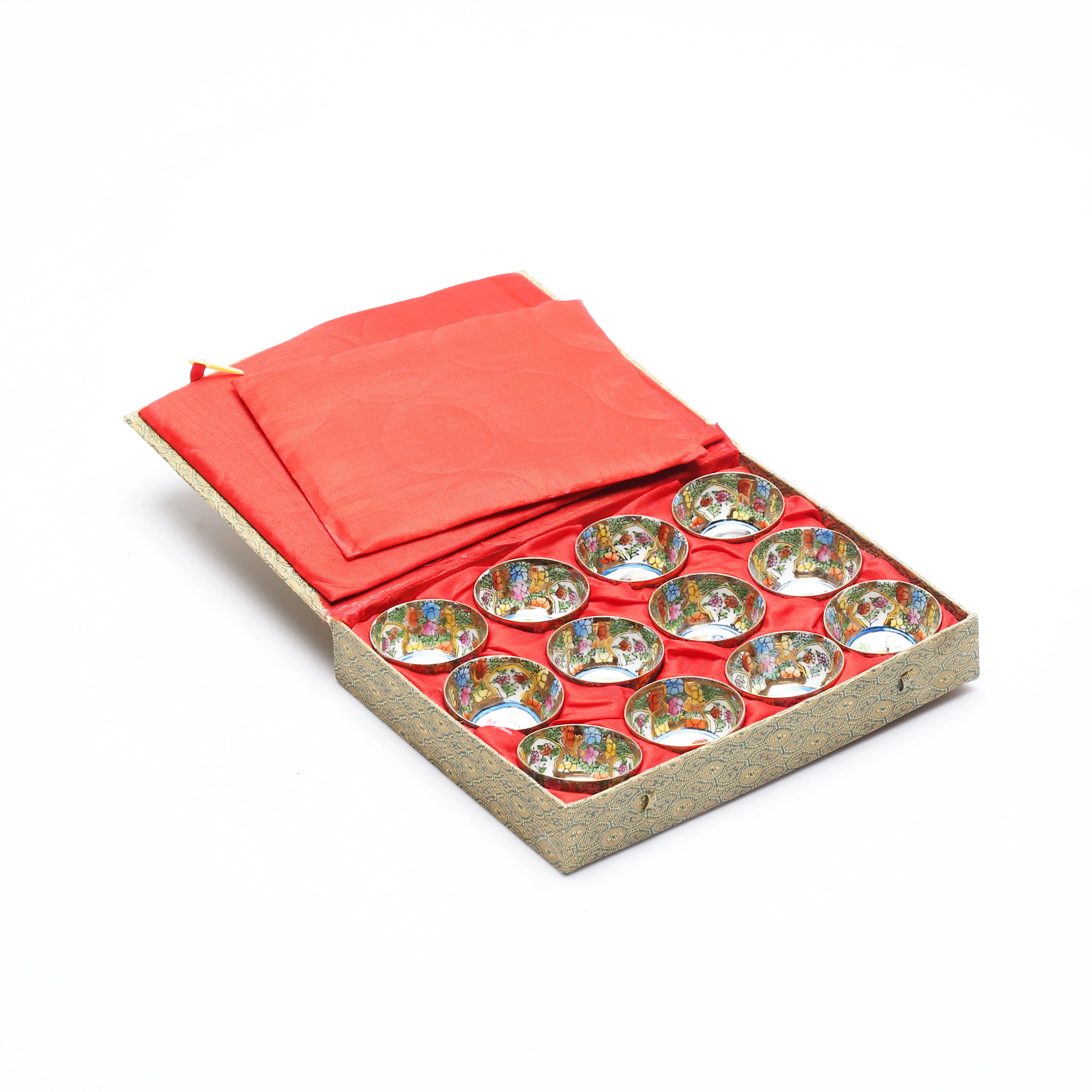 KOPPAR, keramik, i ETUI, 12 st, Kina.