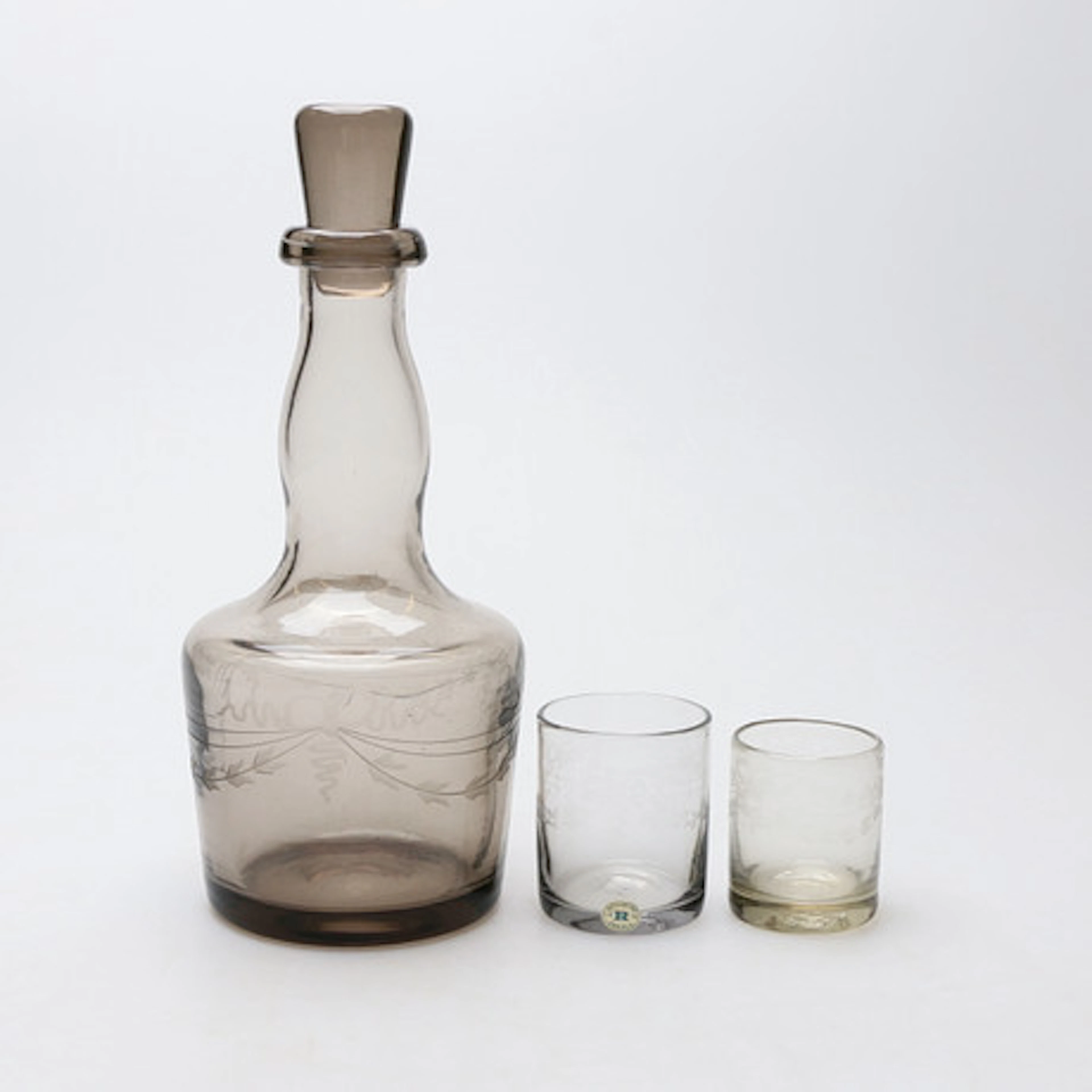 KARAFF OCH GLAS, 12 st, "Antik", Reijmyre,…