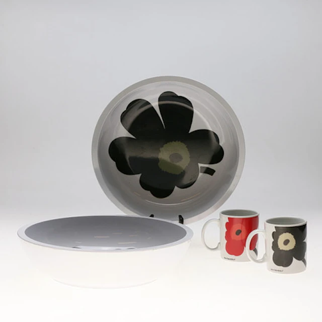 SERVISDELAR, 4 st, "Unikko", Marimekko och…