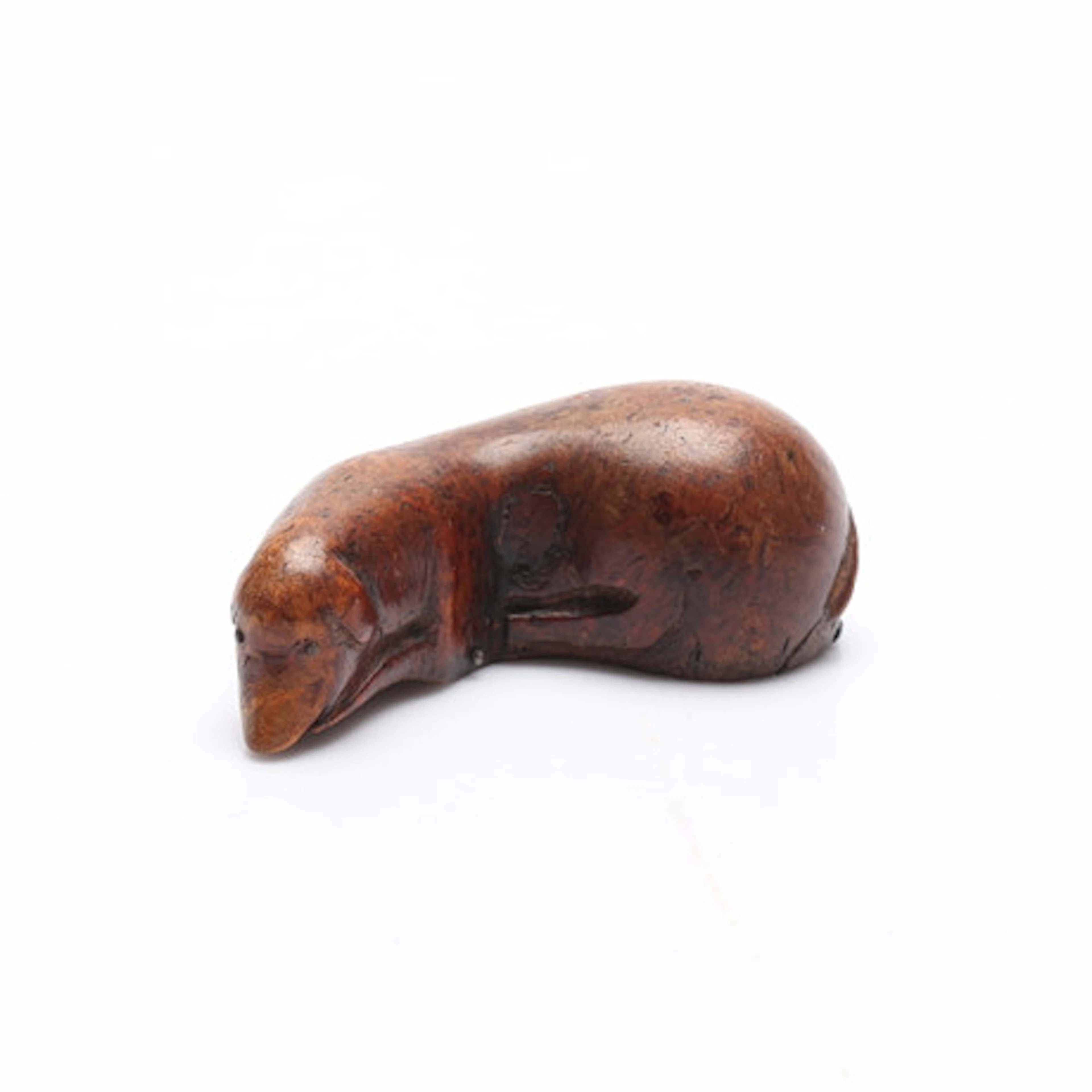 SNUSHUND, trä, 1800-tal.