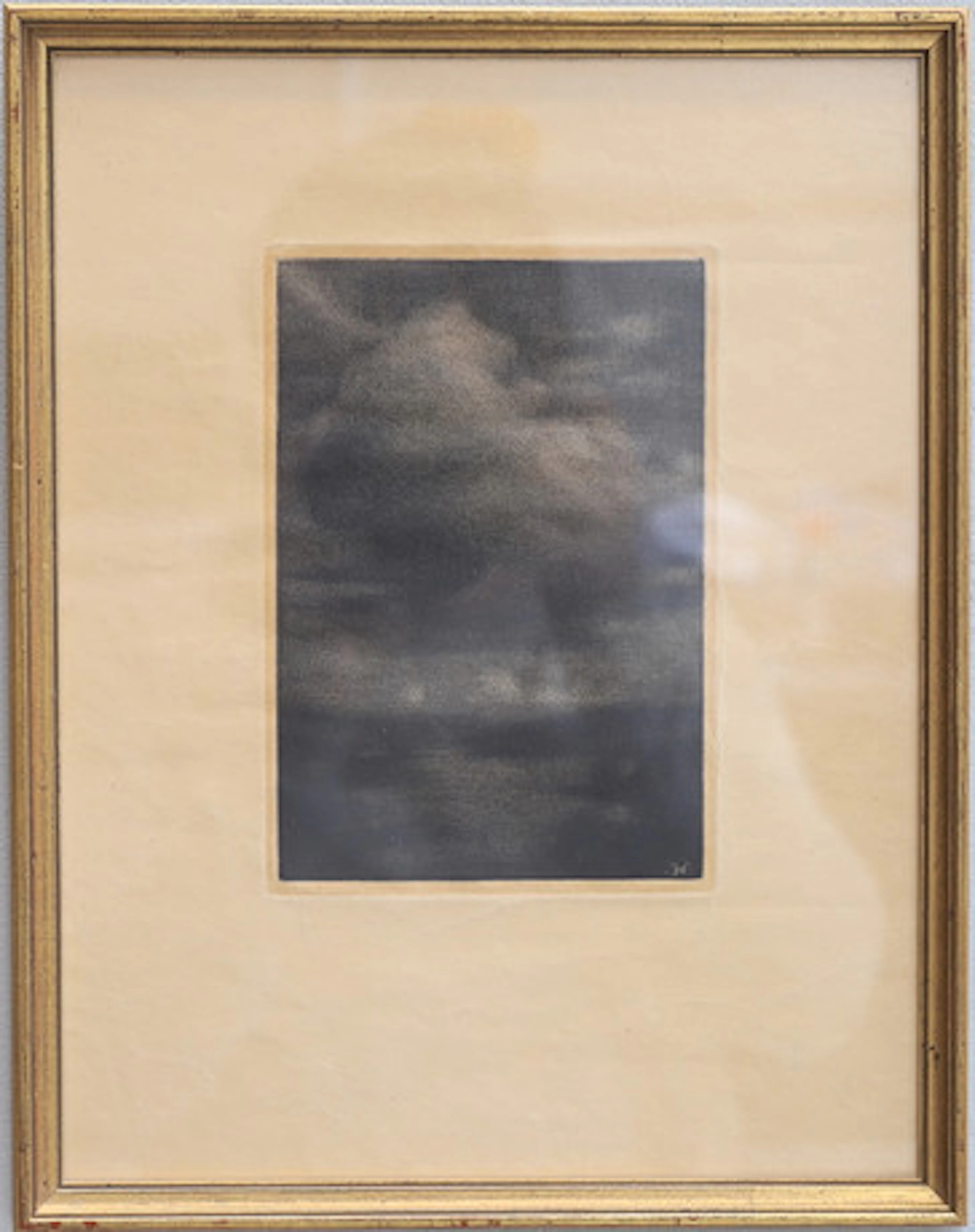 PRINS EUGEN (1865-1947). "Molnstudie", ets…