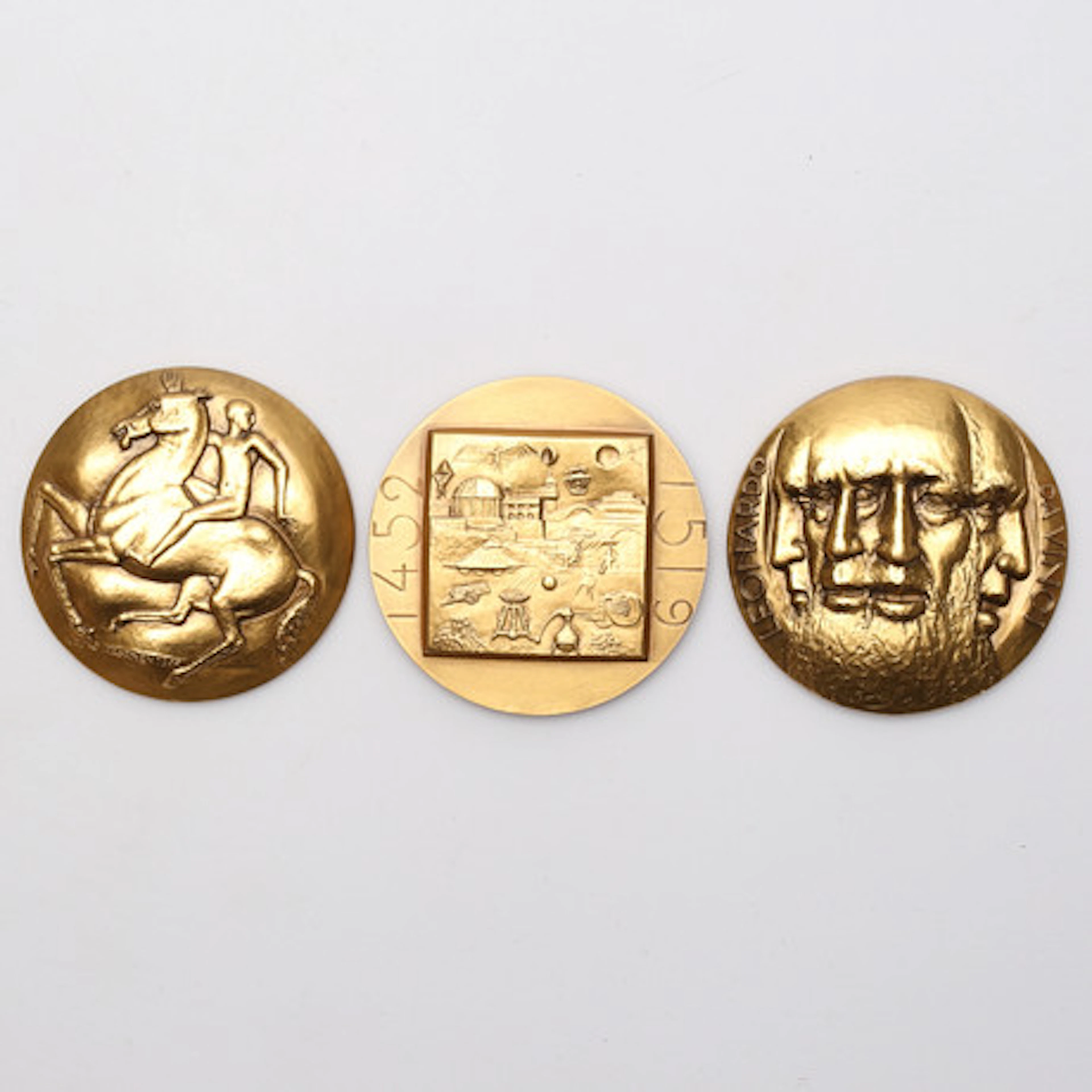 MEDALJ, 3 delar, 18k guld, Kauko Kalervo R…
