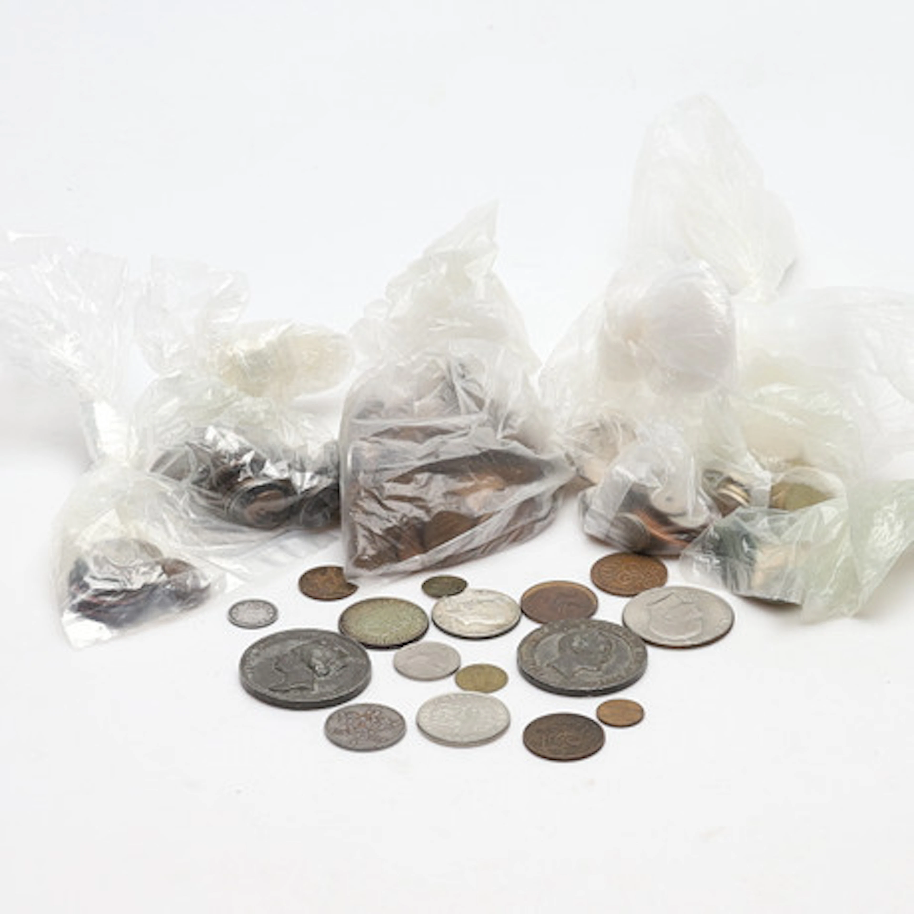 PARTI MYNT, bla silver, olika länder, 18-1…