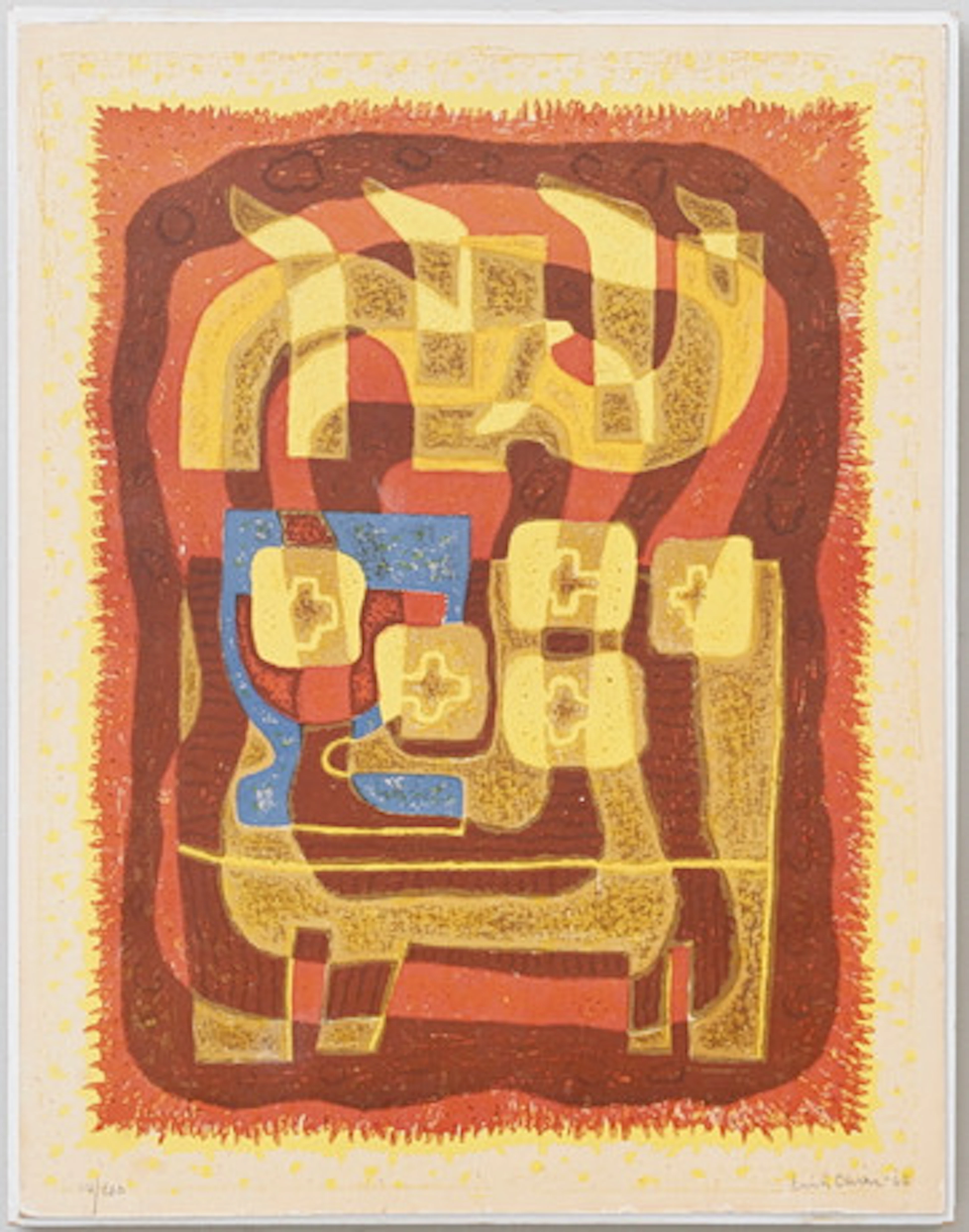 ERIK OLSON (1901-1986). Komposition, färgl…