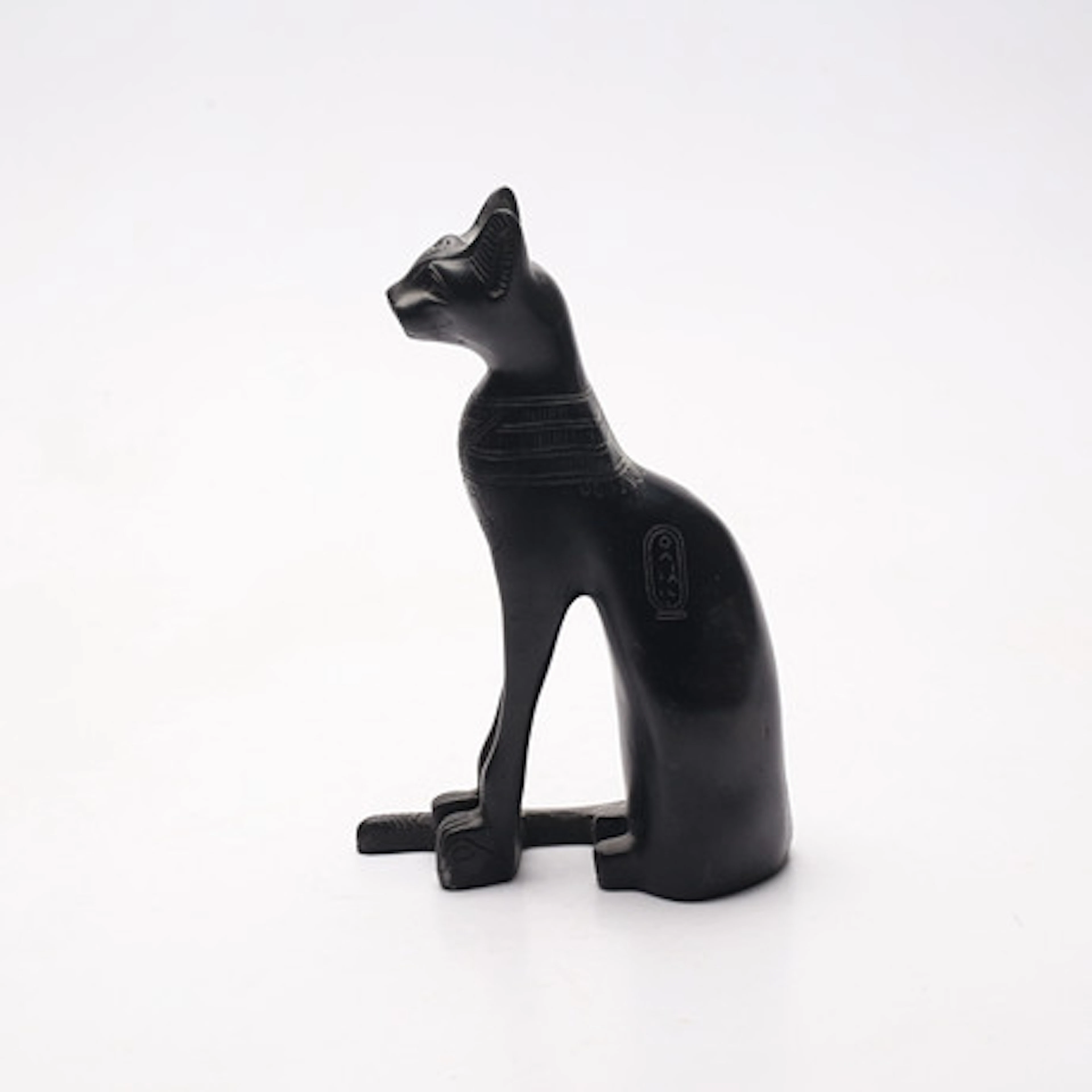 SKULPTUR, konstmassa, egyptisk katt.