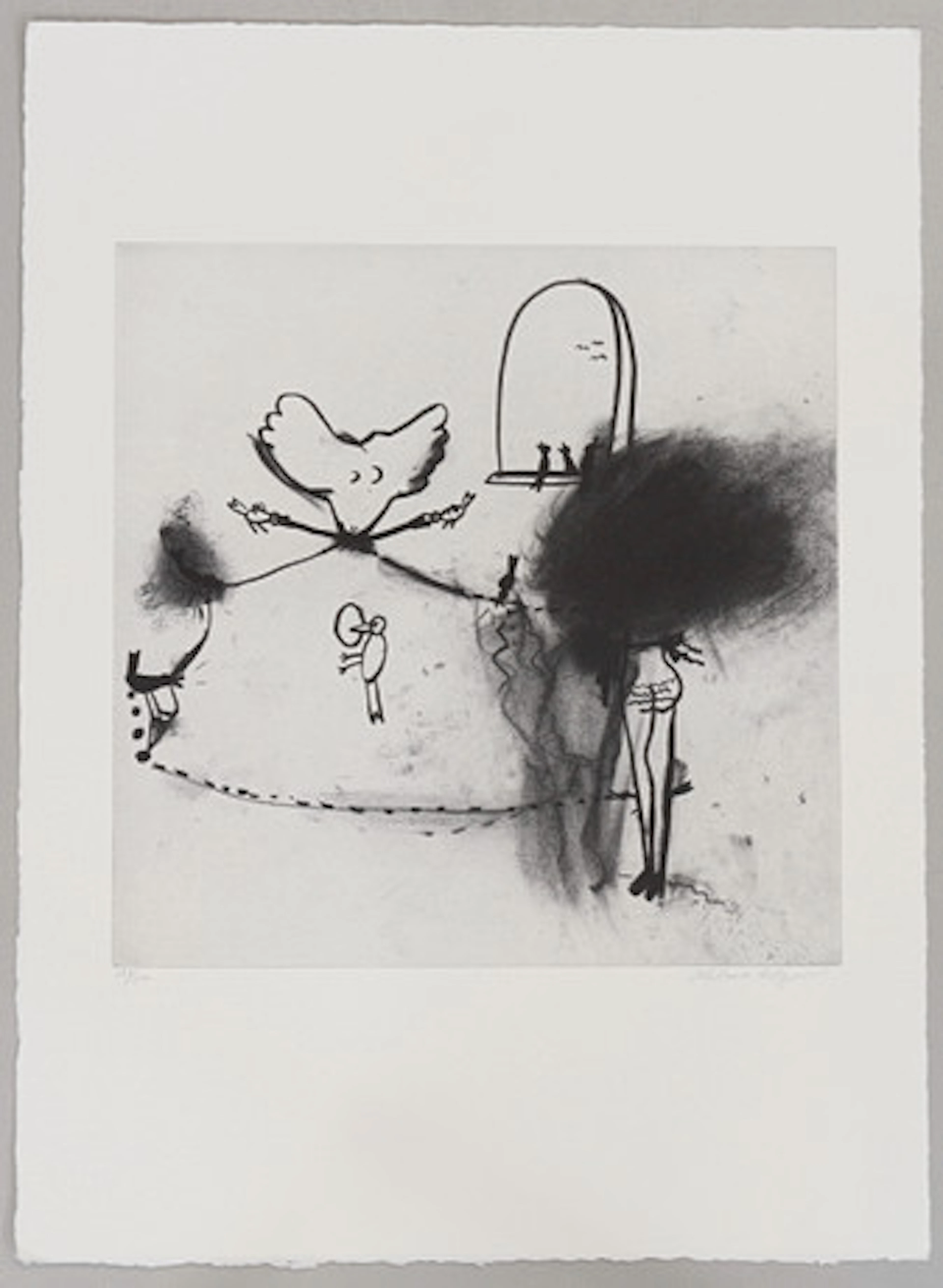 HELENE BILLGREN. Grafiskt blad, signerad s…