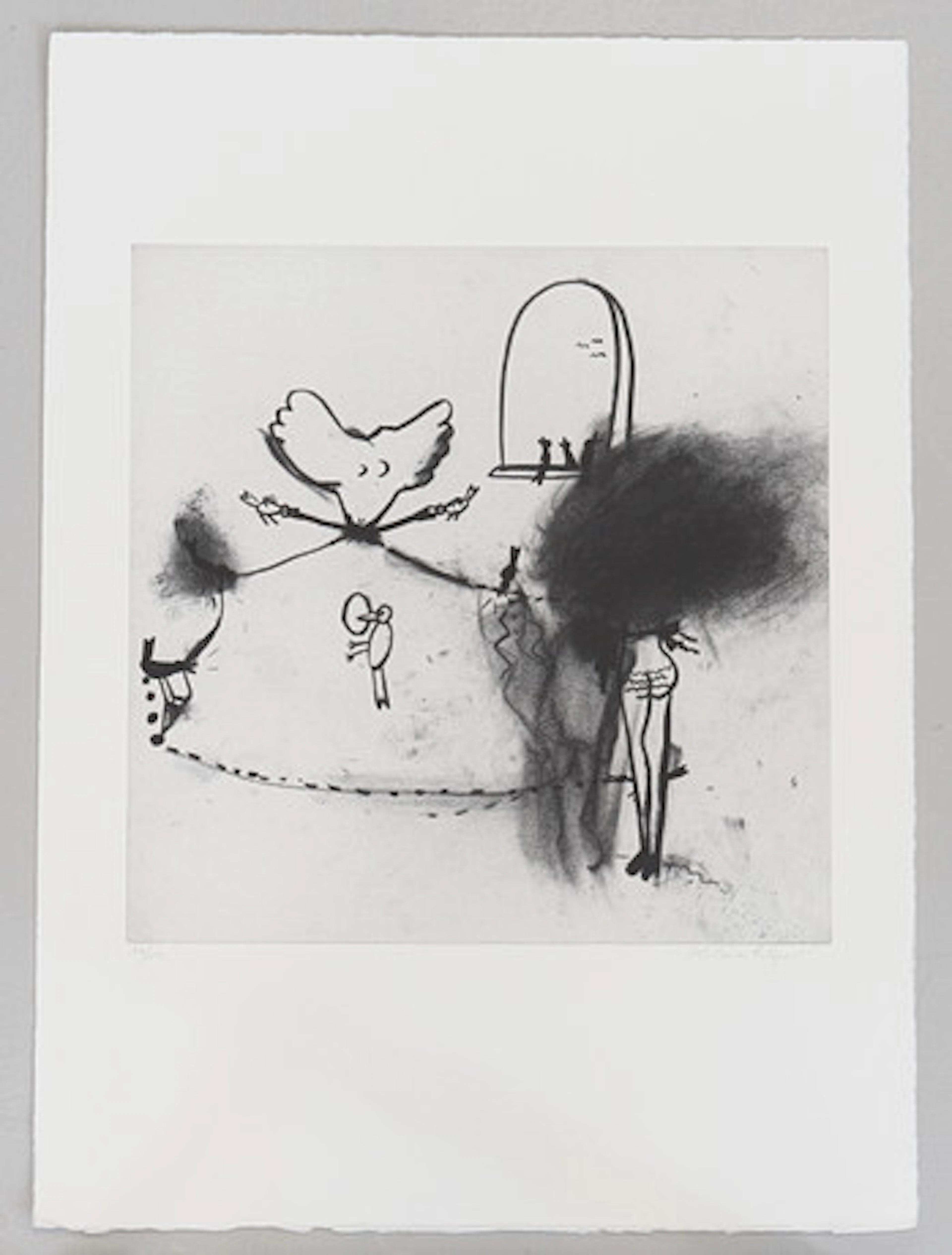HELENE BILLGREN. Grafiskt blad, signerad s…