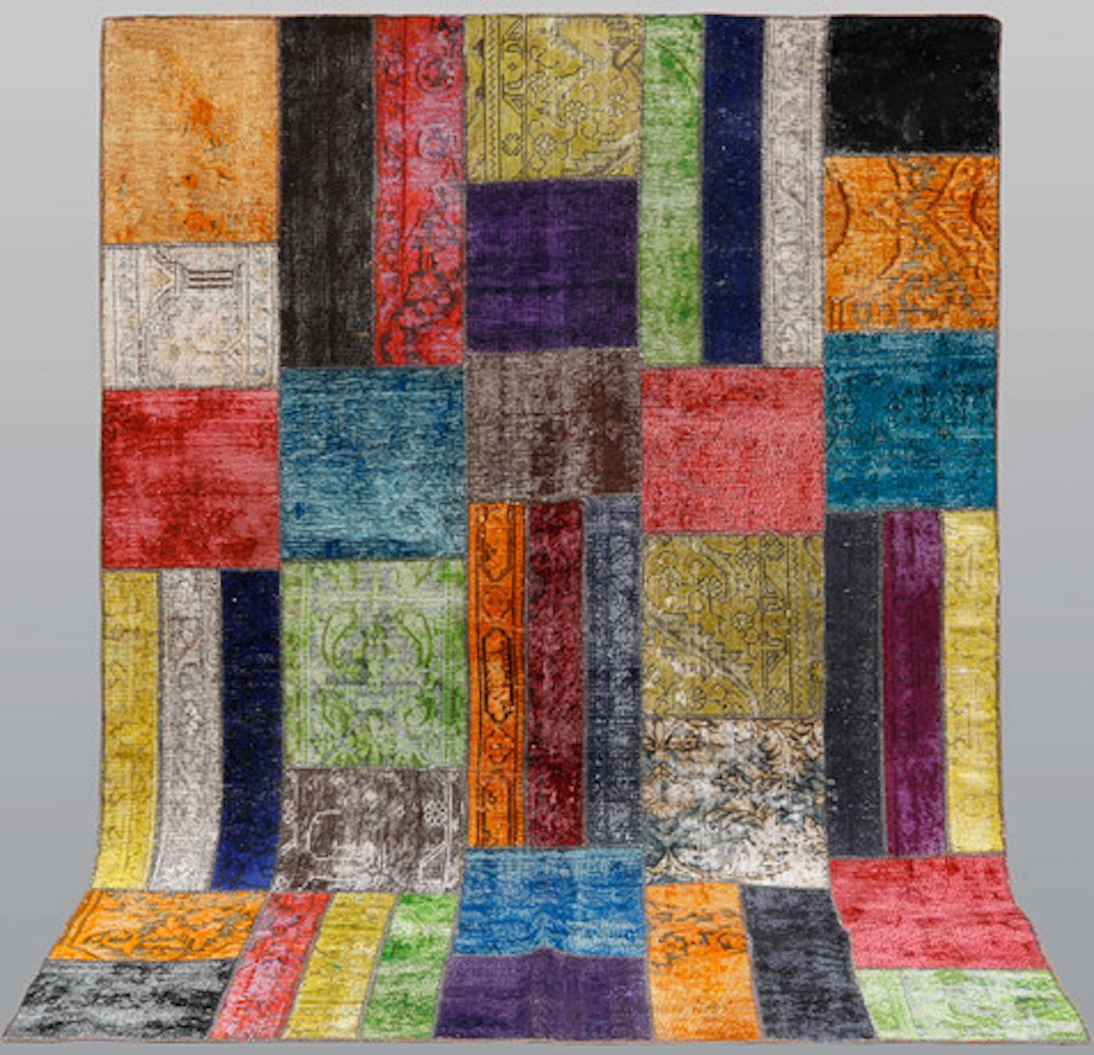MATTA, carpet-patchwork, vintage. Ca 241 x…