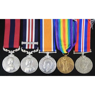 A Great War Gallantry group of medals, to include