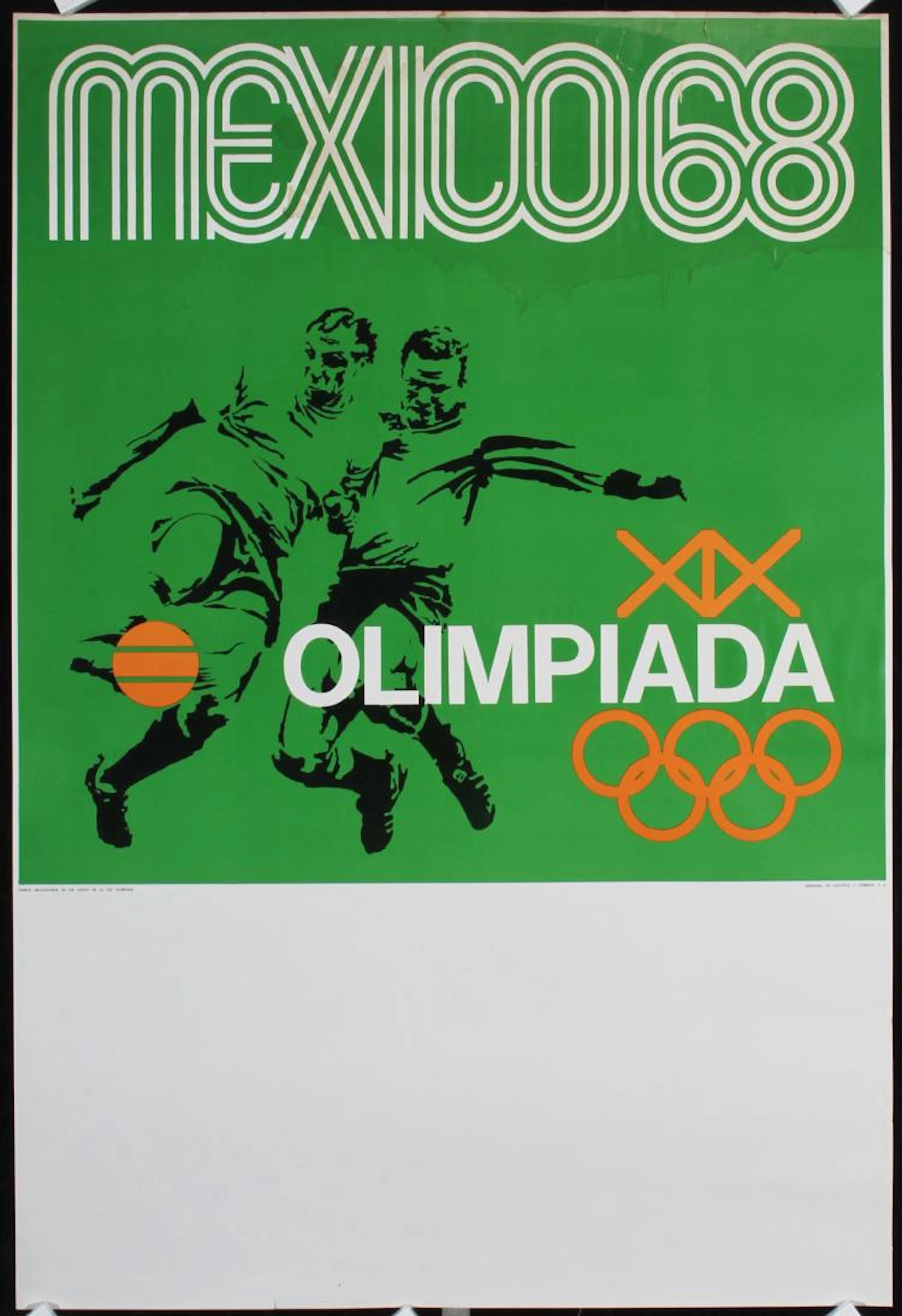 2 Original Vintage 1968 Mexico Olympic Games Posters