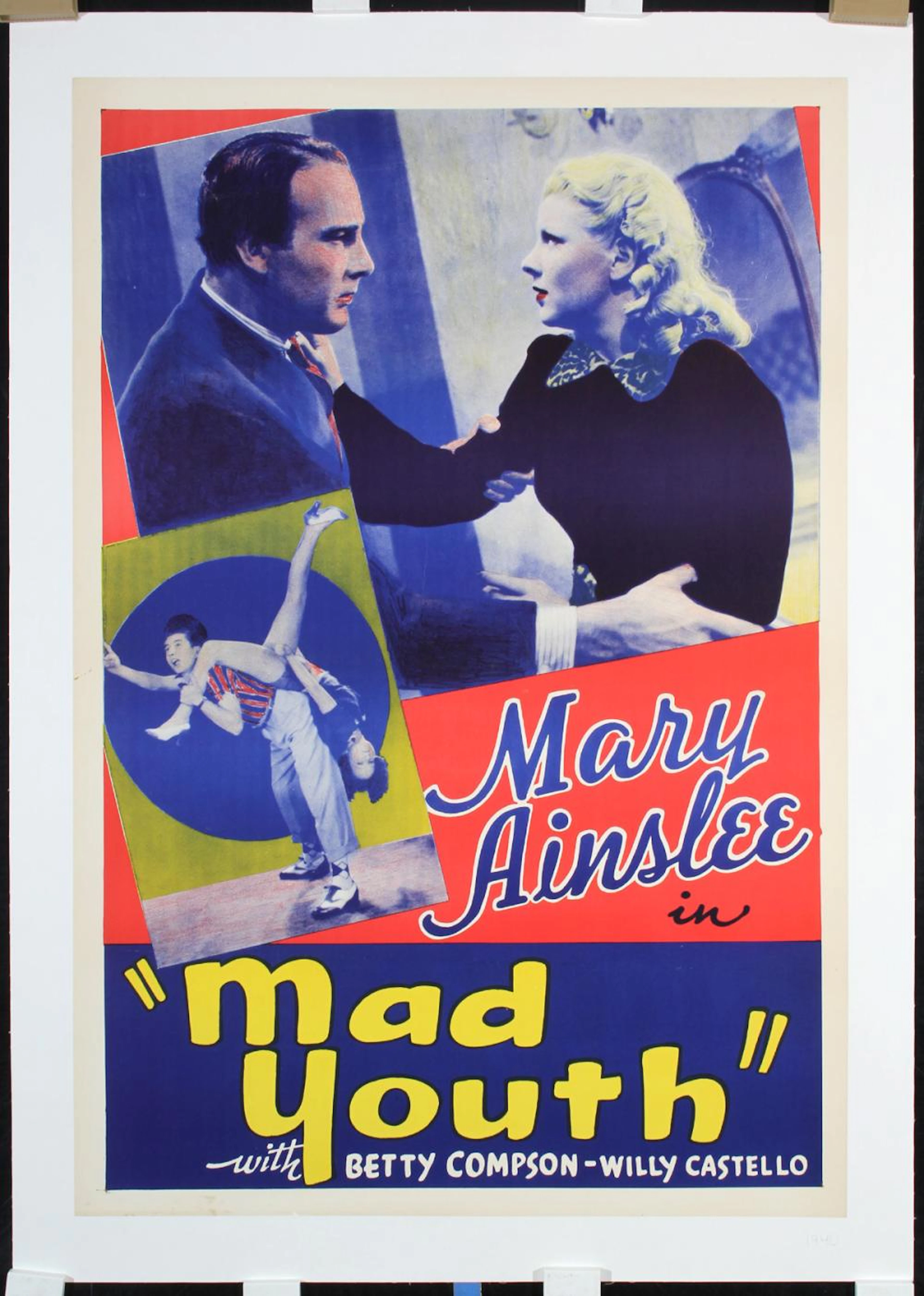 Original Vintage 1940s US 1-Sheeet Mad Youth FilmPoster