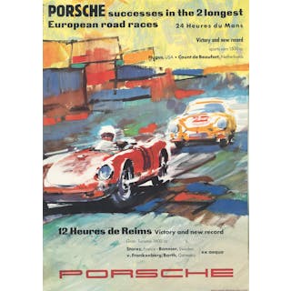Porsche / Reims. ca. 1957.