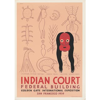 Indian Court / Seneca Mask. 1939.