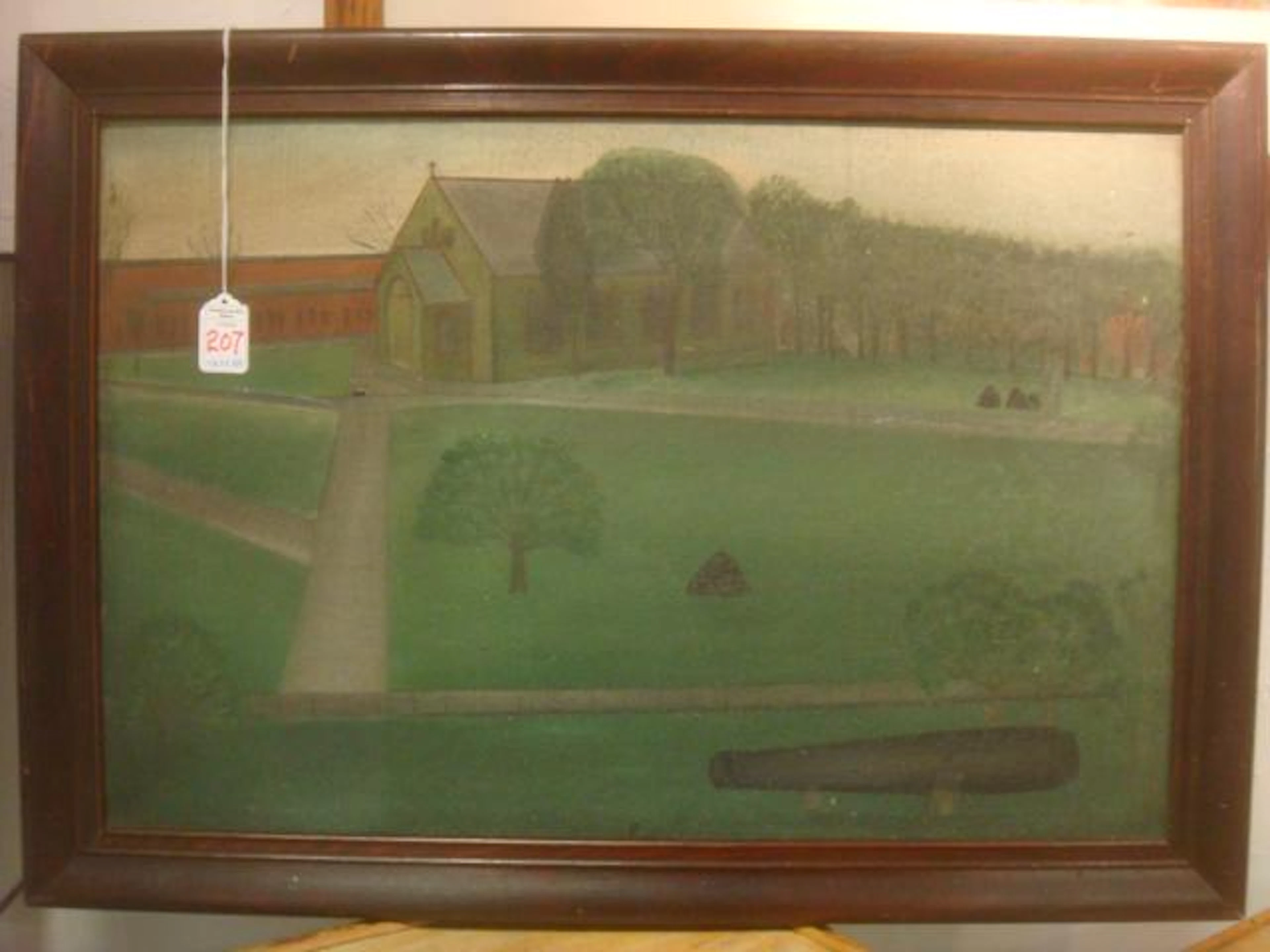 ALBERT JOYNES. Folk Art Painting, Centurion Chapel: