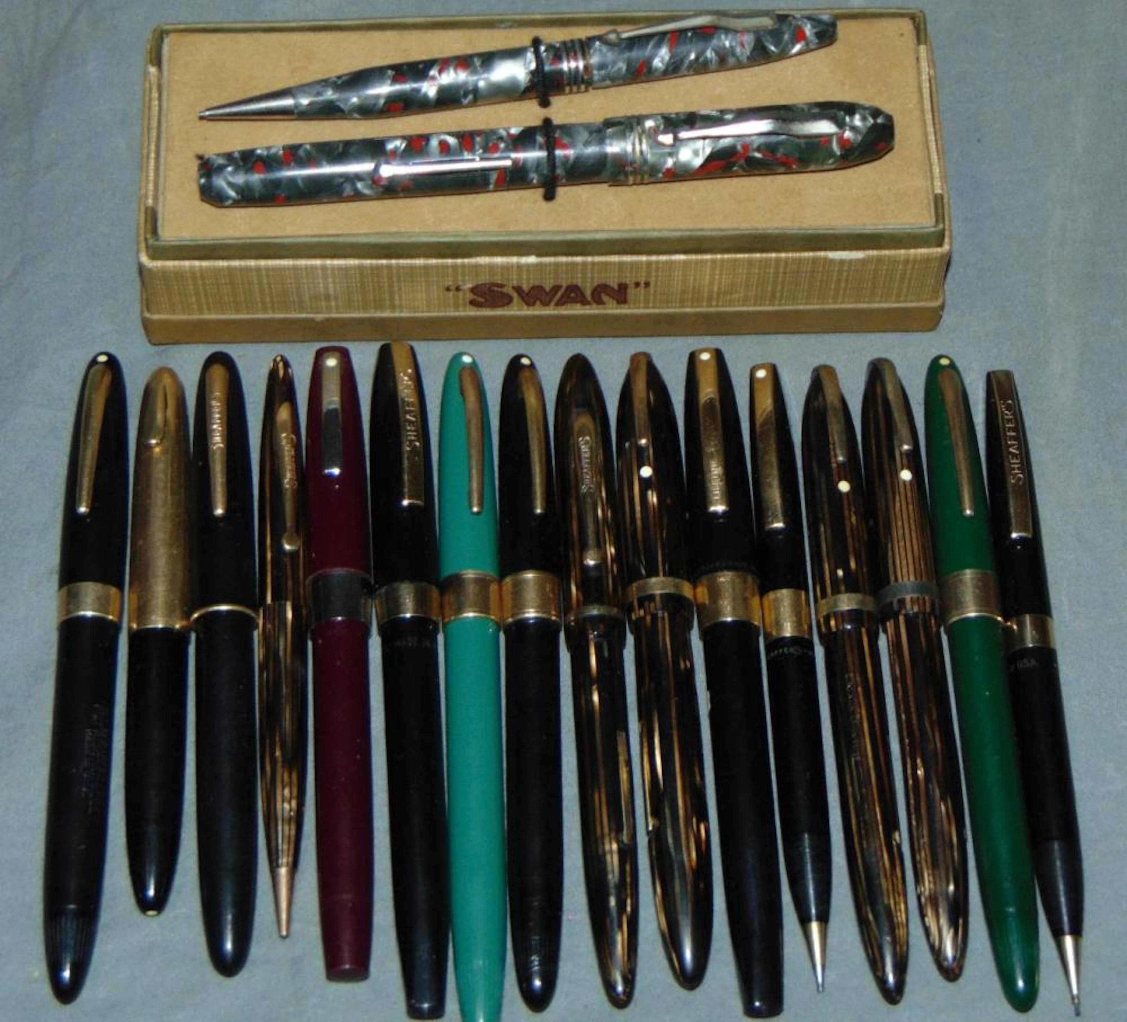 Sheaffer and Swan Pen Lot.