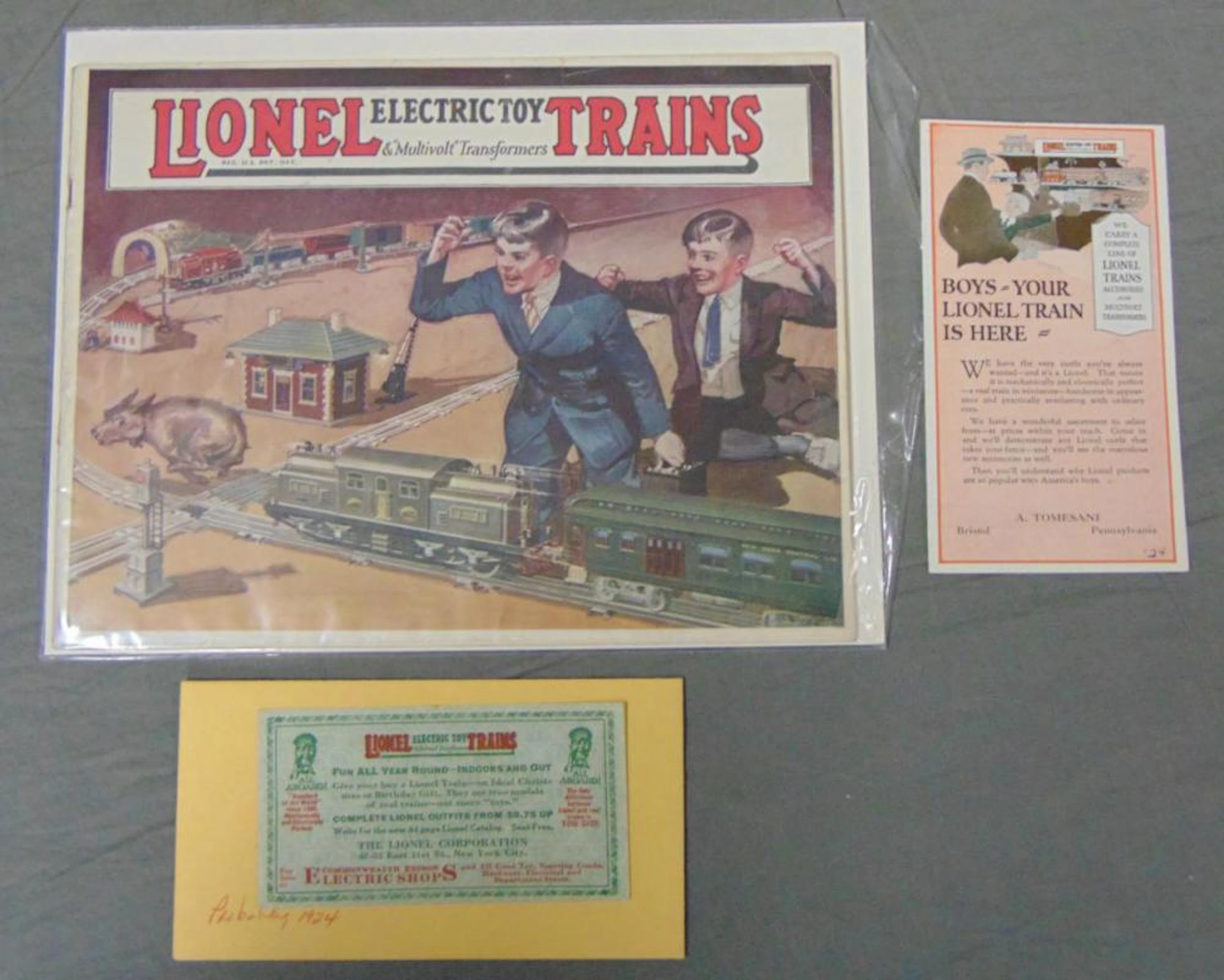 1924 Lionel Catalog & Paper Archive