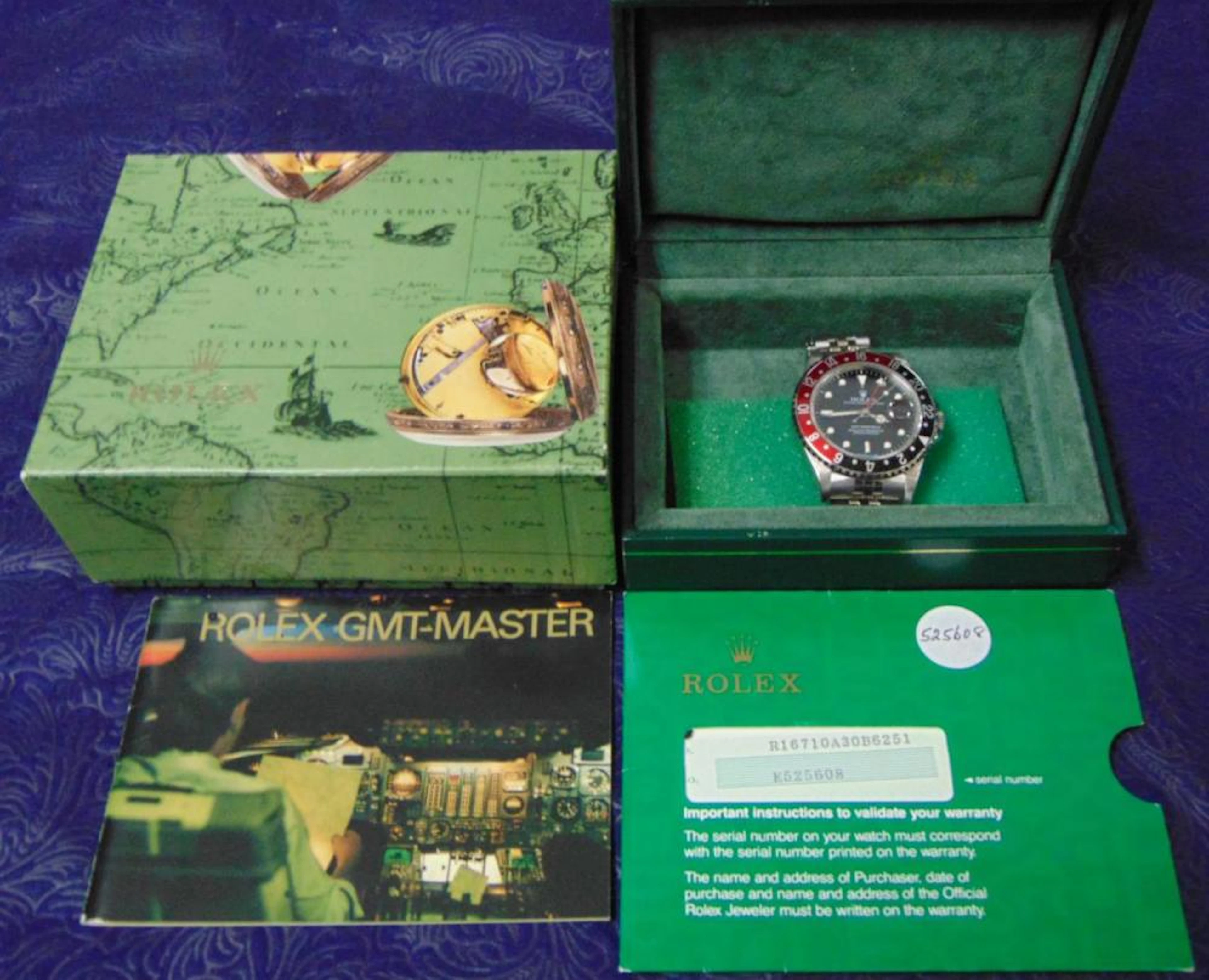 Rolex GMT Stainless Circa 1991 Box and Papers.