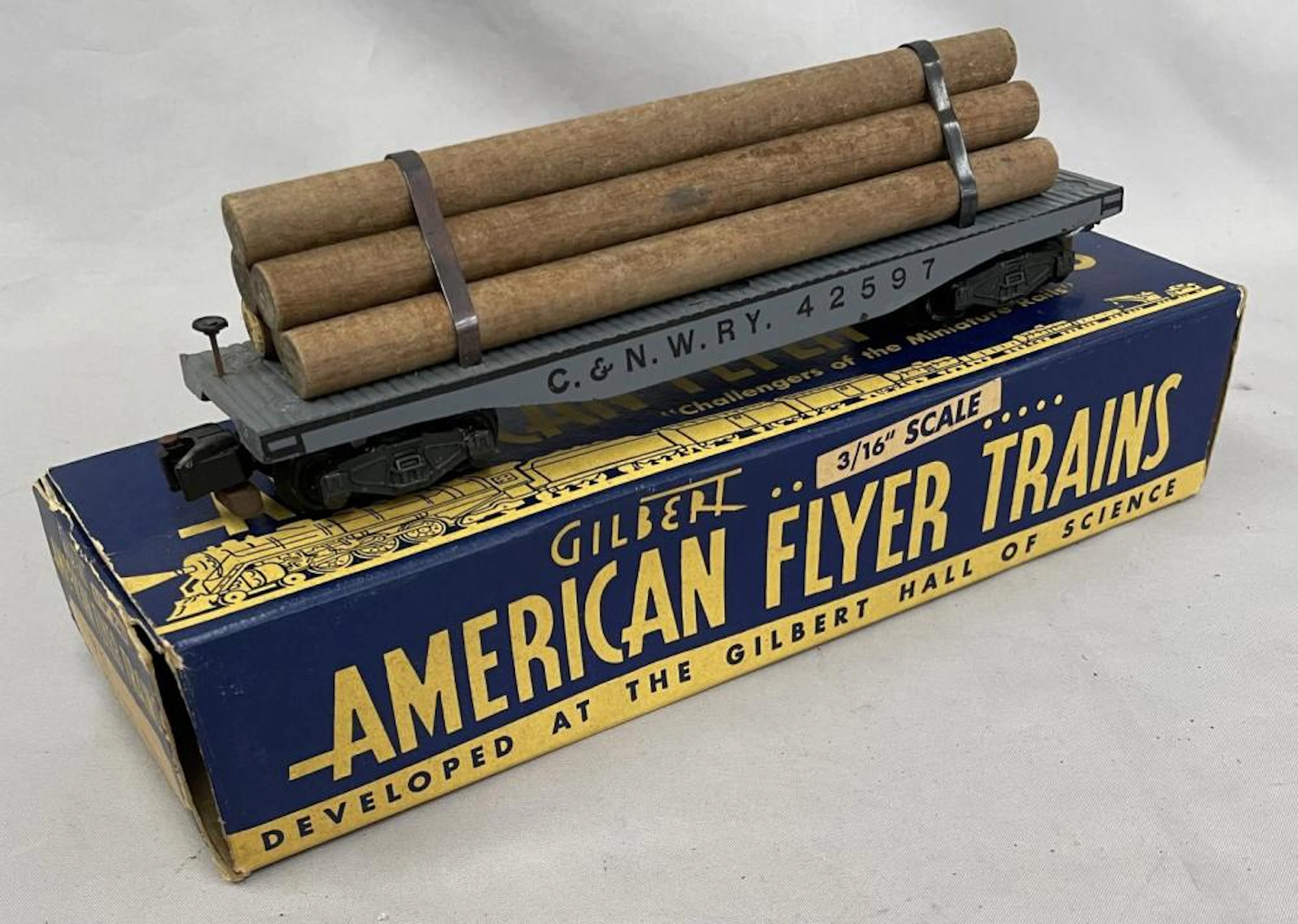 Boxed American Flyer (628) Fiber Log Car