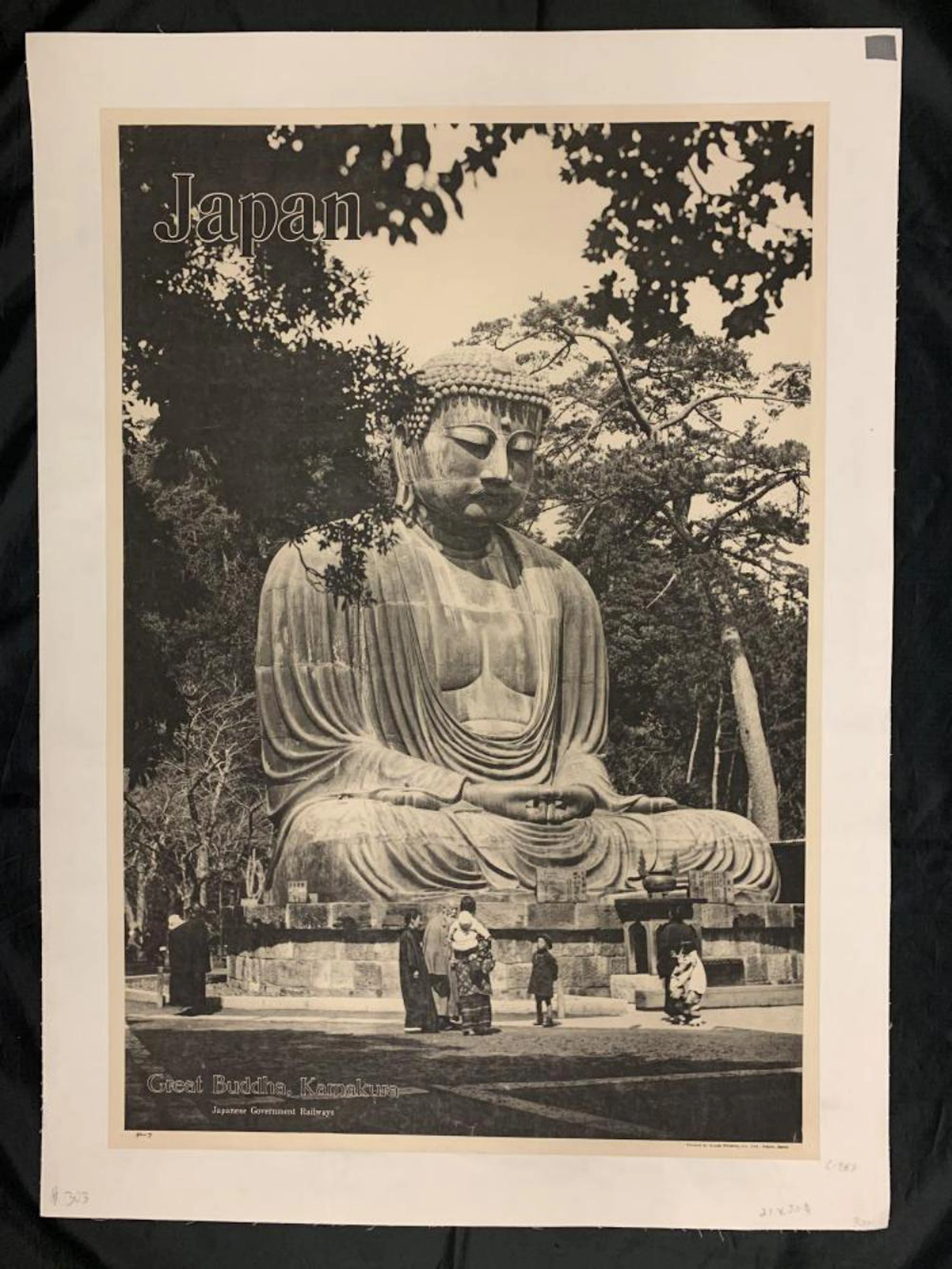 c.1937 Japan Railways Travel Poster, Great Buddha