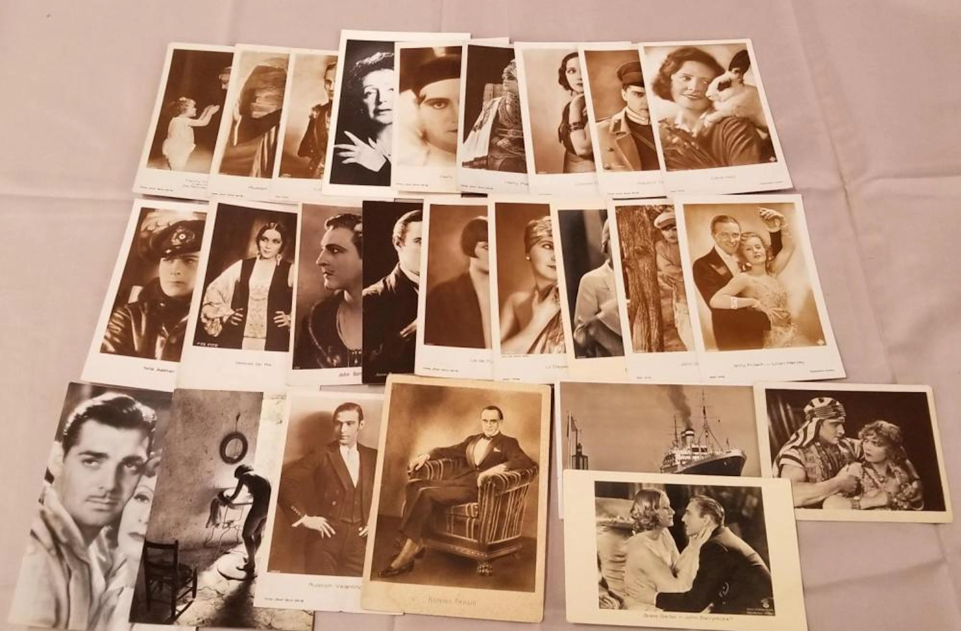 Vintage Hollywood Postcards.