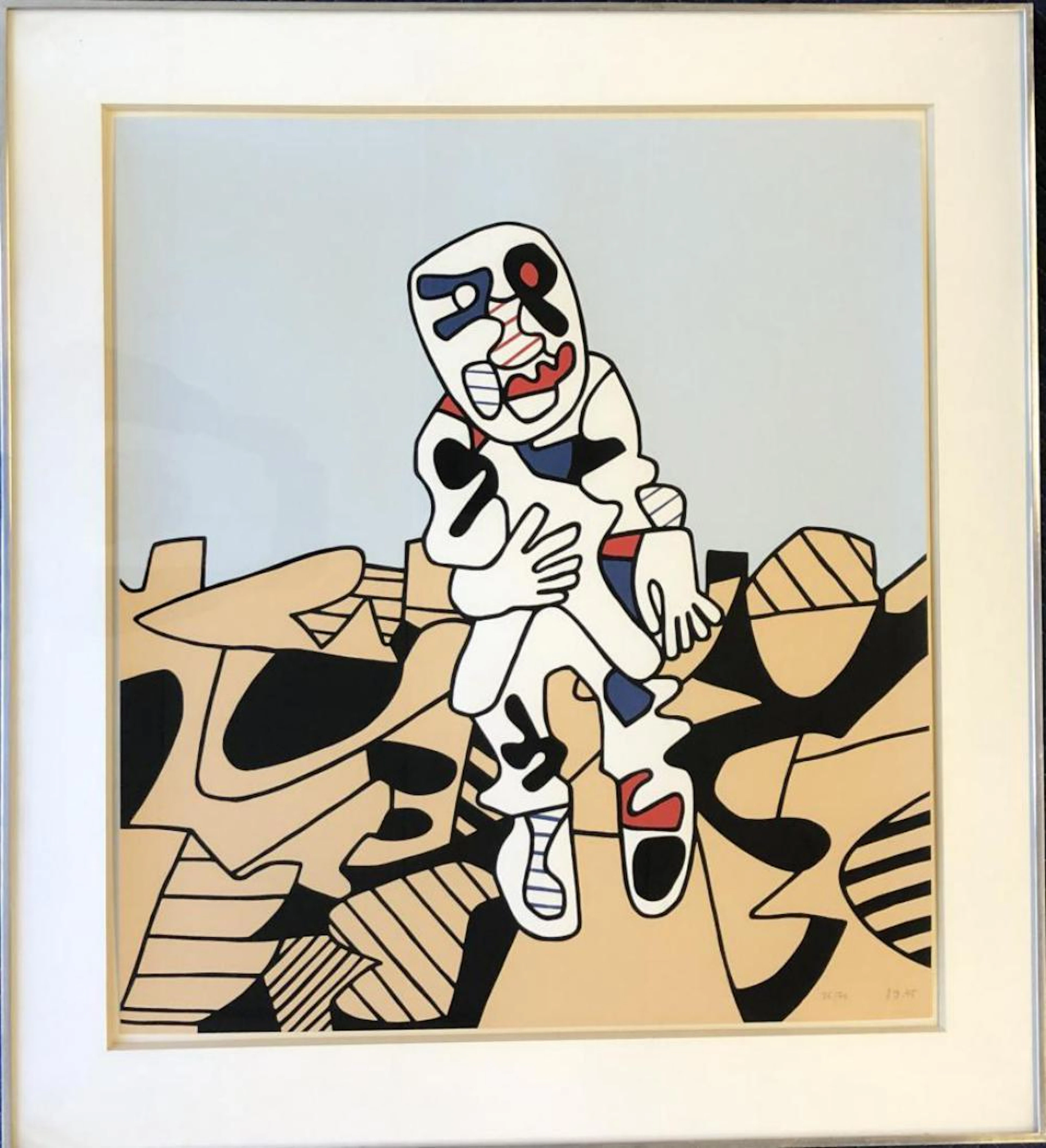 Jean Dubuffet, Marche En Campagne, Screenprint