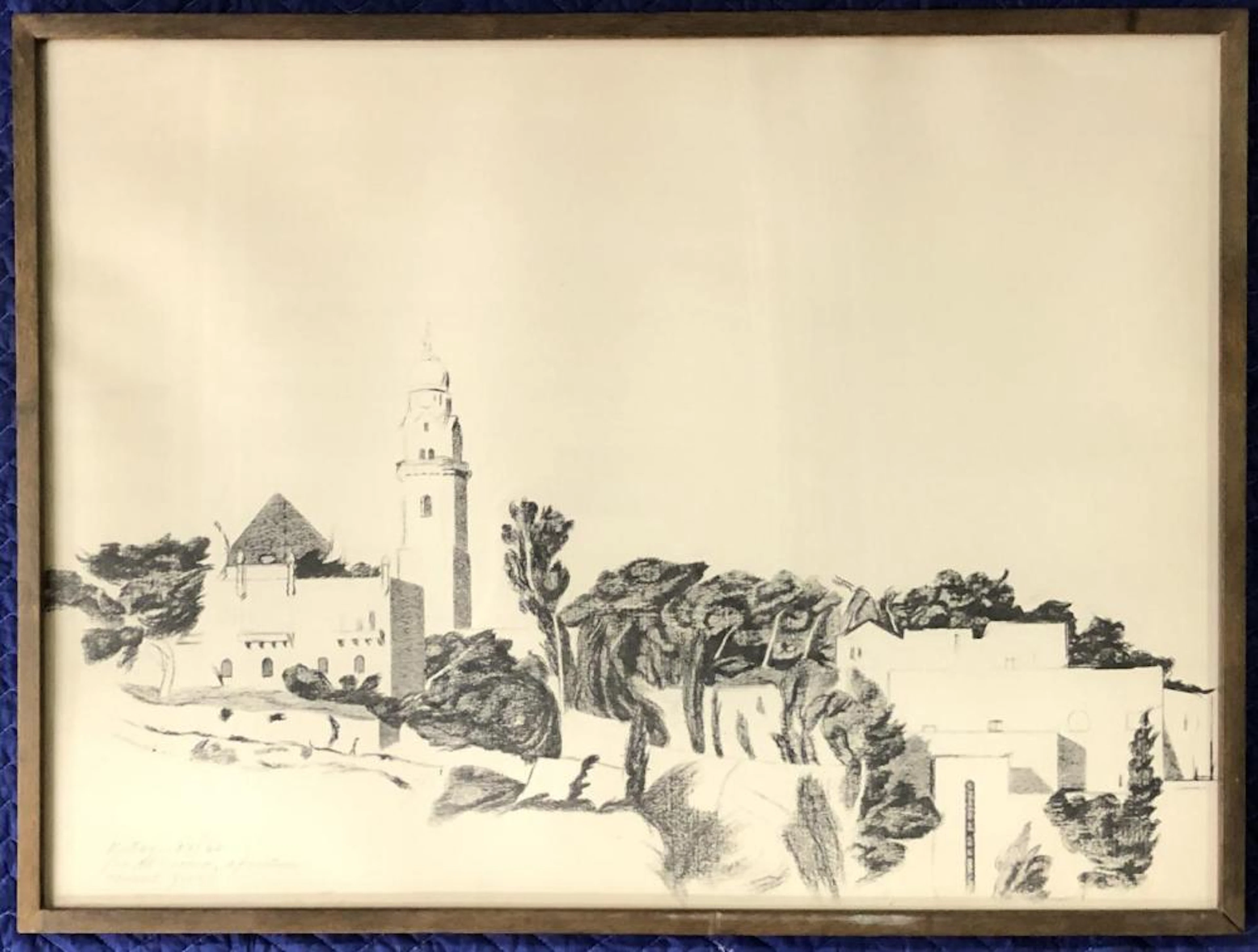 R.B. Kitaj, "Mount Zion" Lithograph, Signed