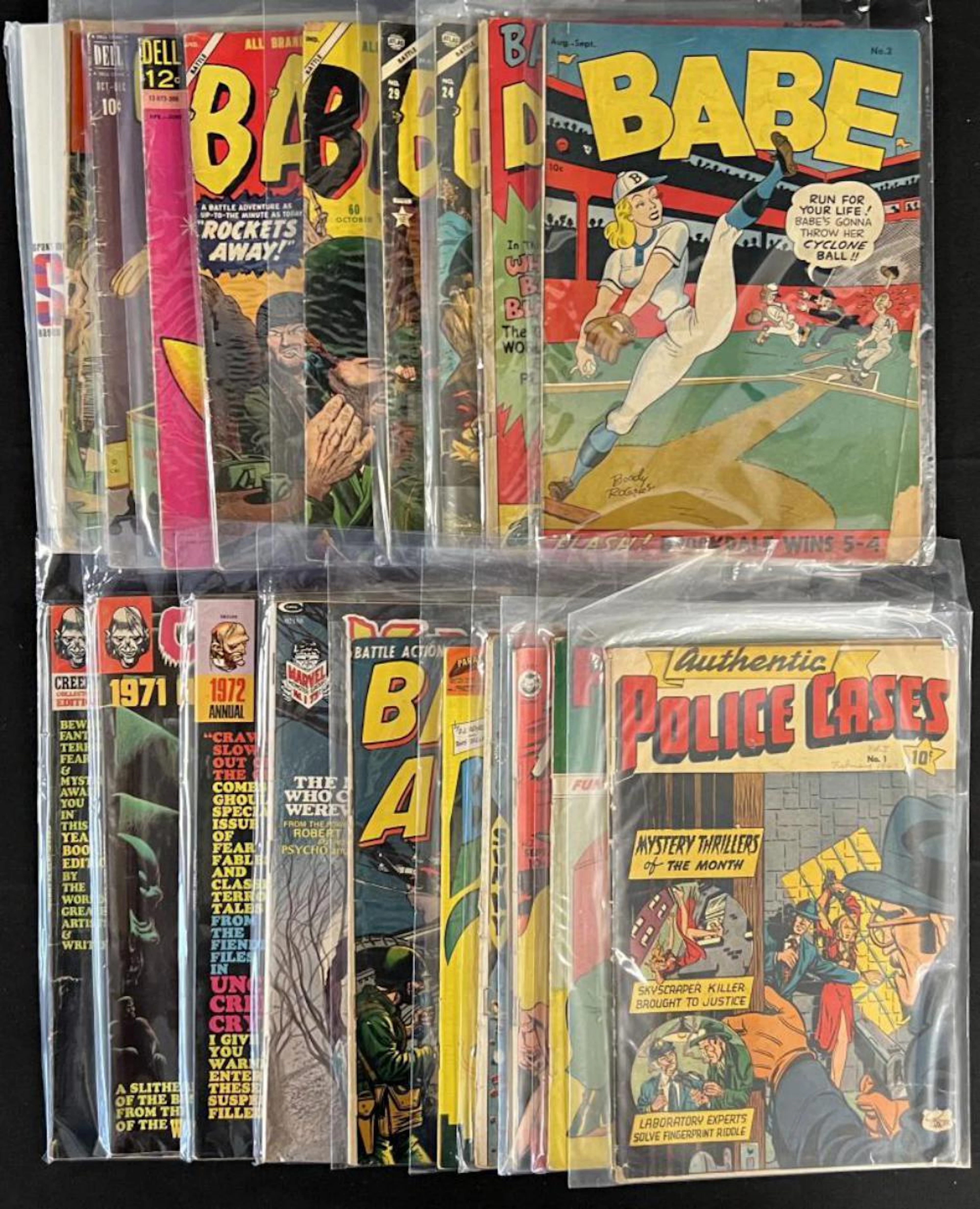 Marvel & Dell Comic Lot, Babe, Bozo, Sunny etc.