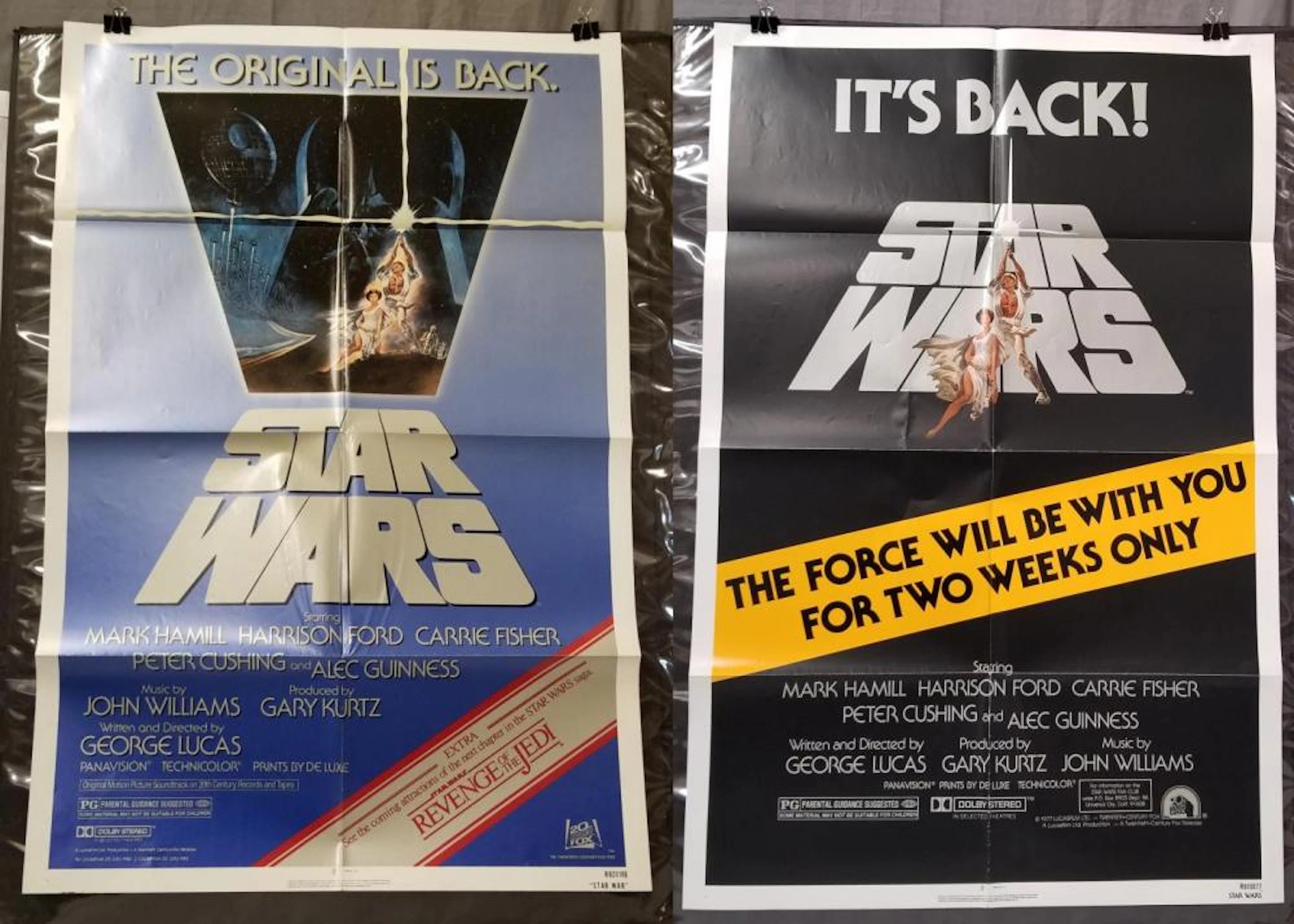 (2) Star Wars One Sheet Posters R-1981/82
