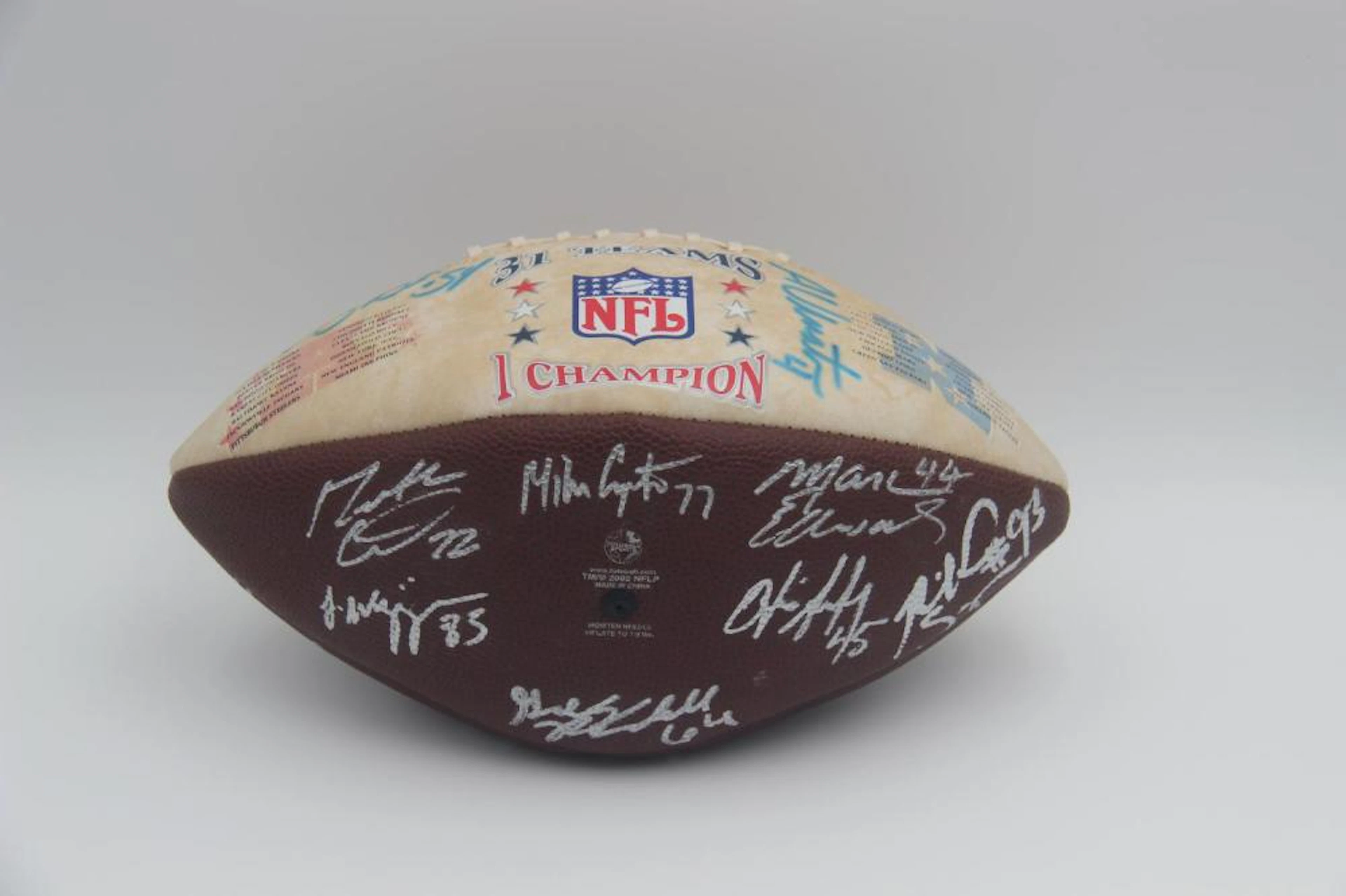Super Bowl XXVI Signed Patriots Football