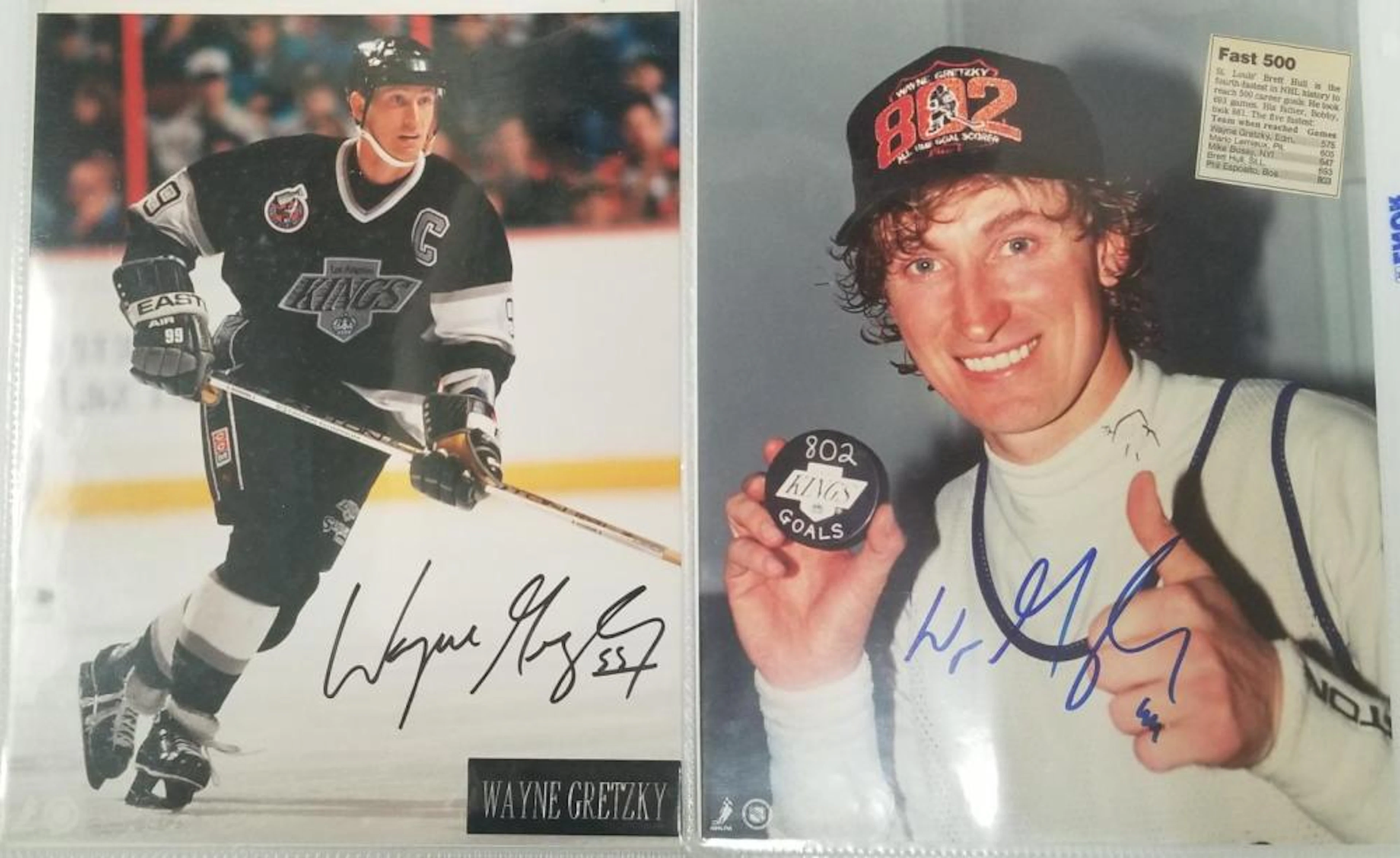 Album of Signed & Unsigned Hockey 8 x 10 Photos