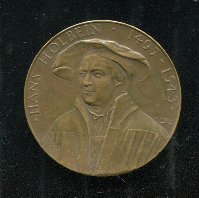 German Hans Holbein Bronze Medallio