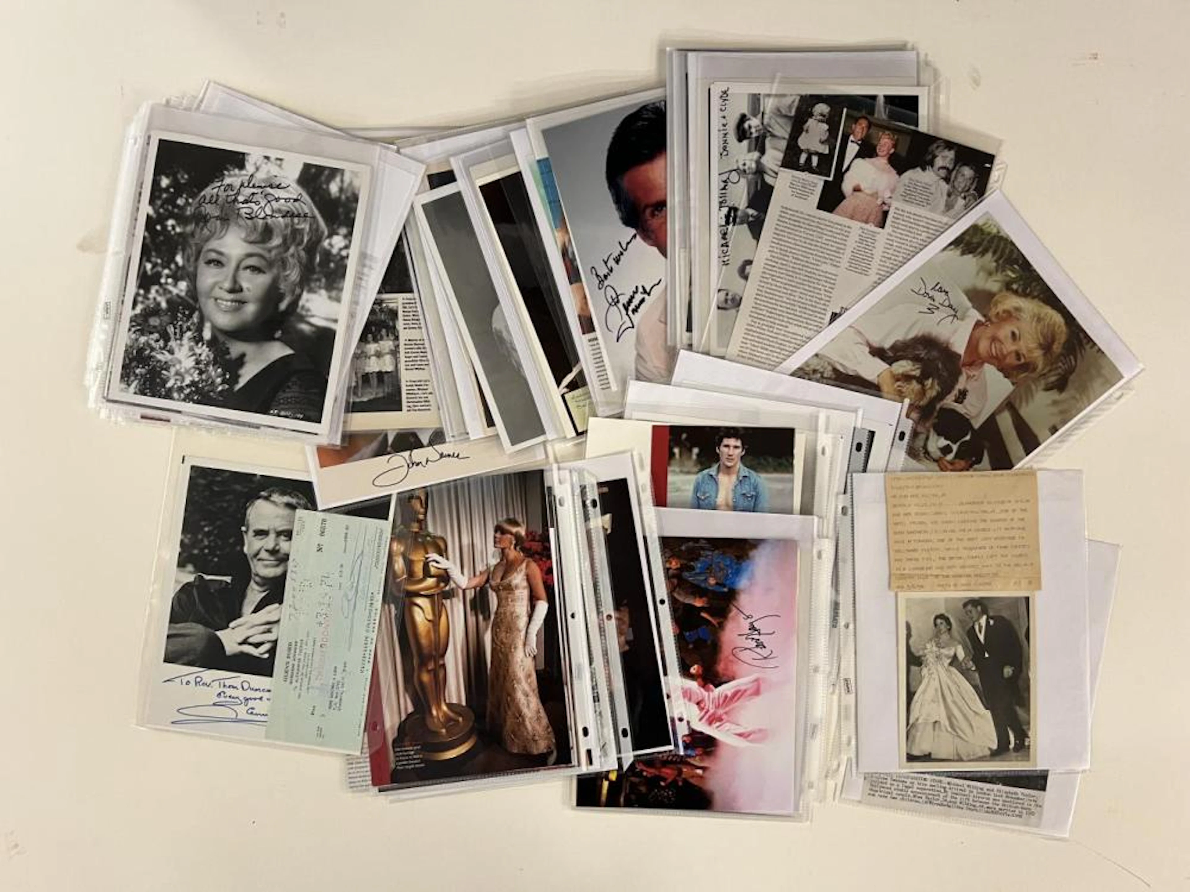 Hollywood Signed Photo and Ephemera Lot