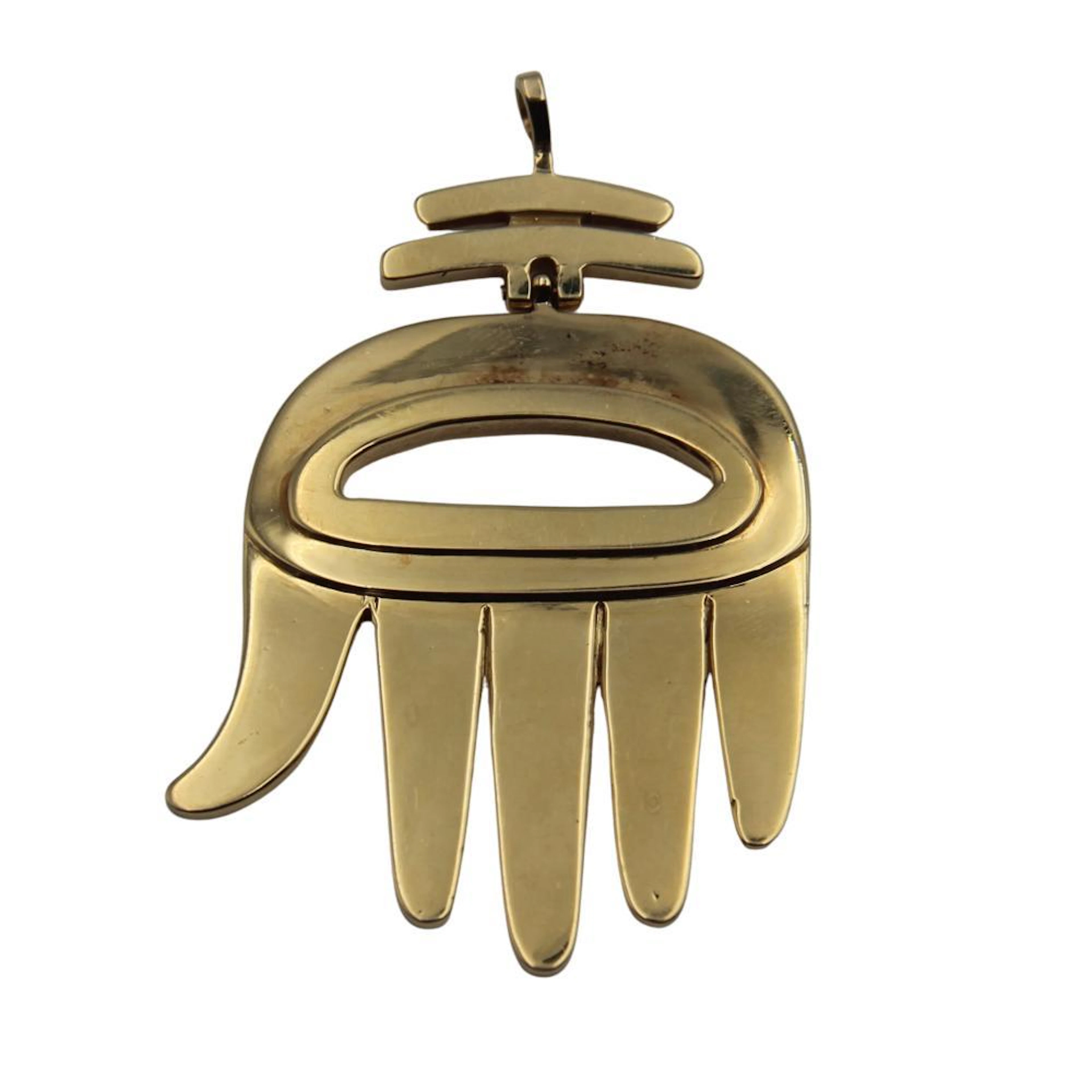 Cartier Aldo Cipullo 18K Gold Hamsa Pendant