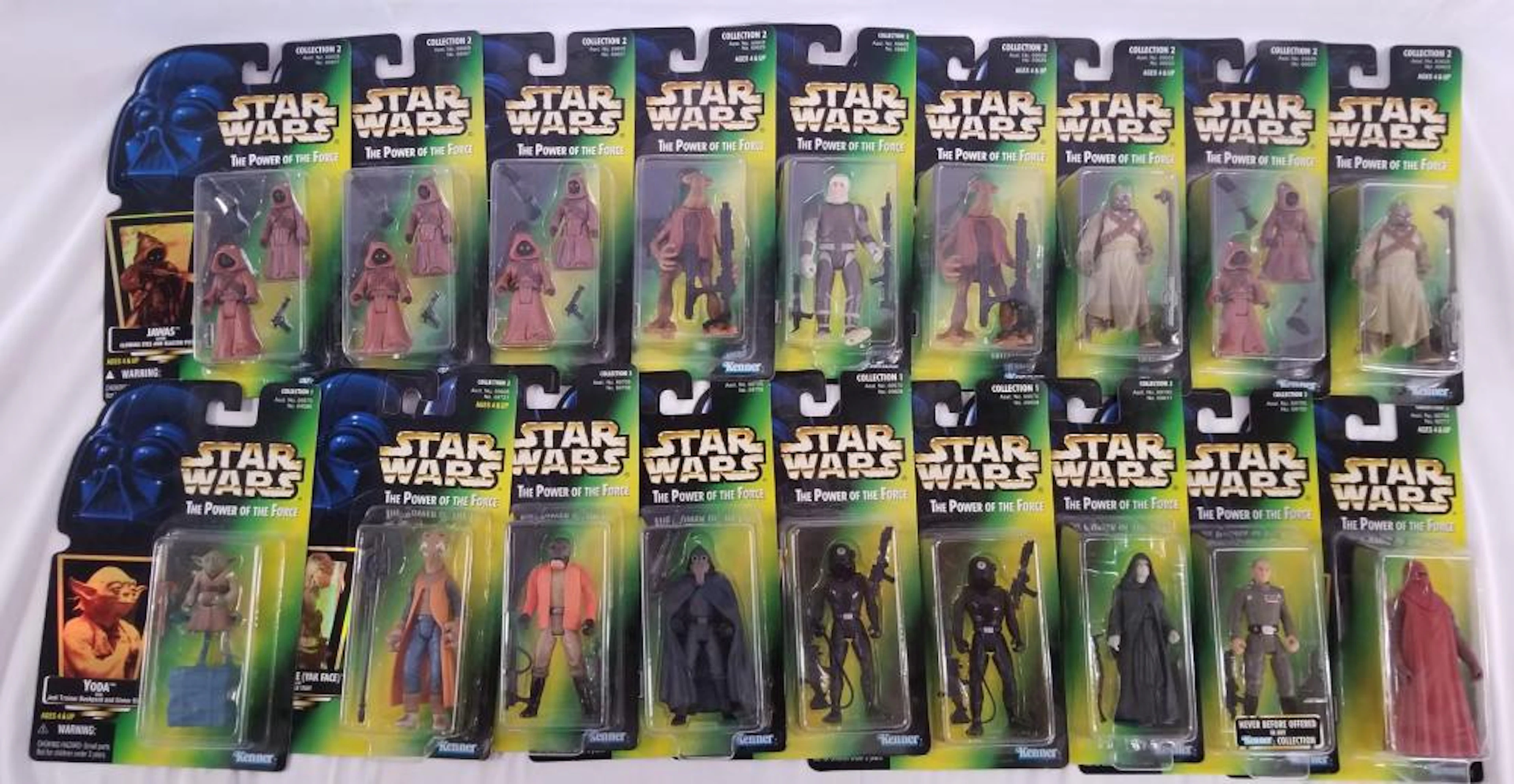 Lot of 58 Star Wars Power of the Force MOC Figures