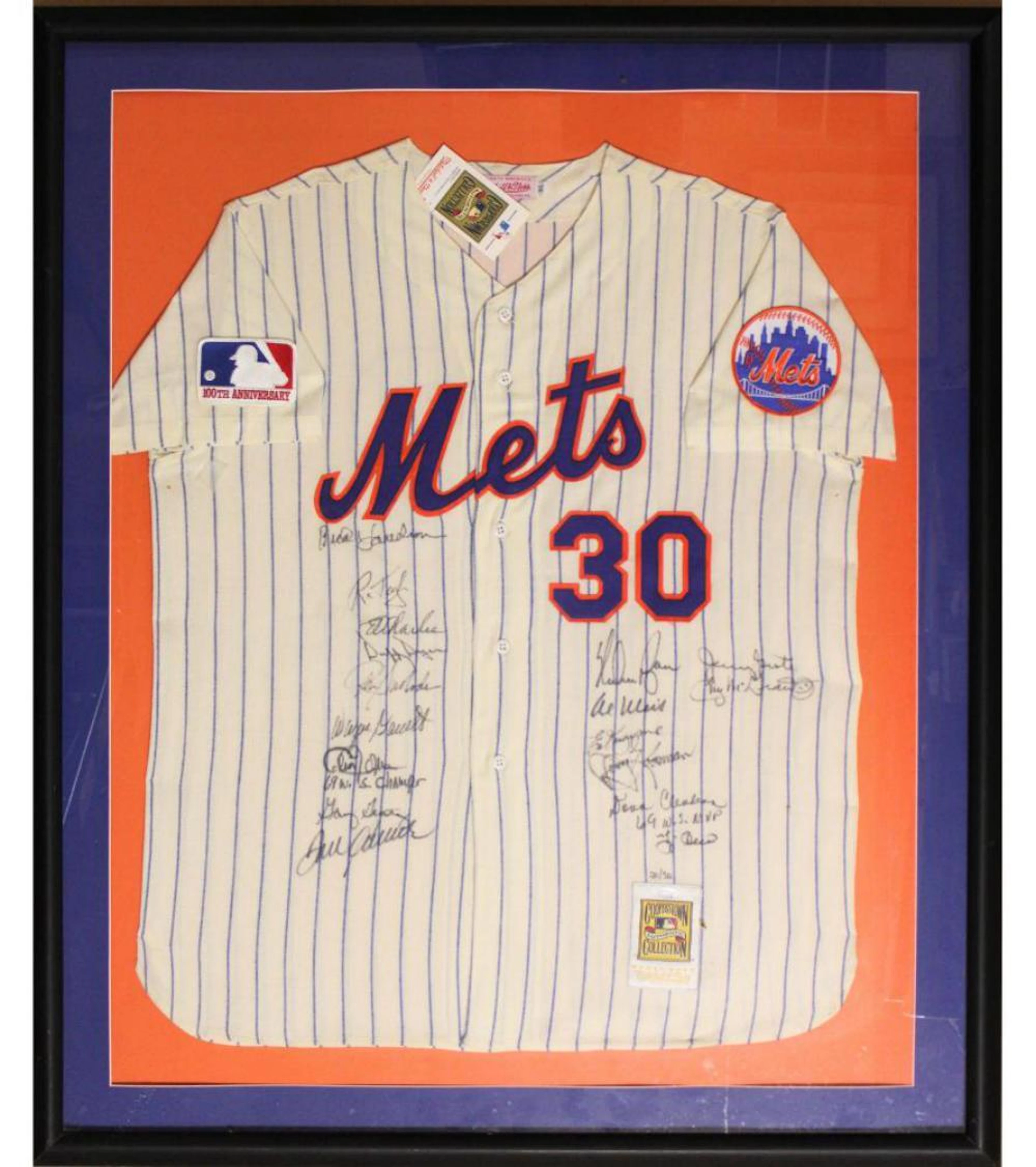 ew York Mets Multi Signed Cooperstown Jersey