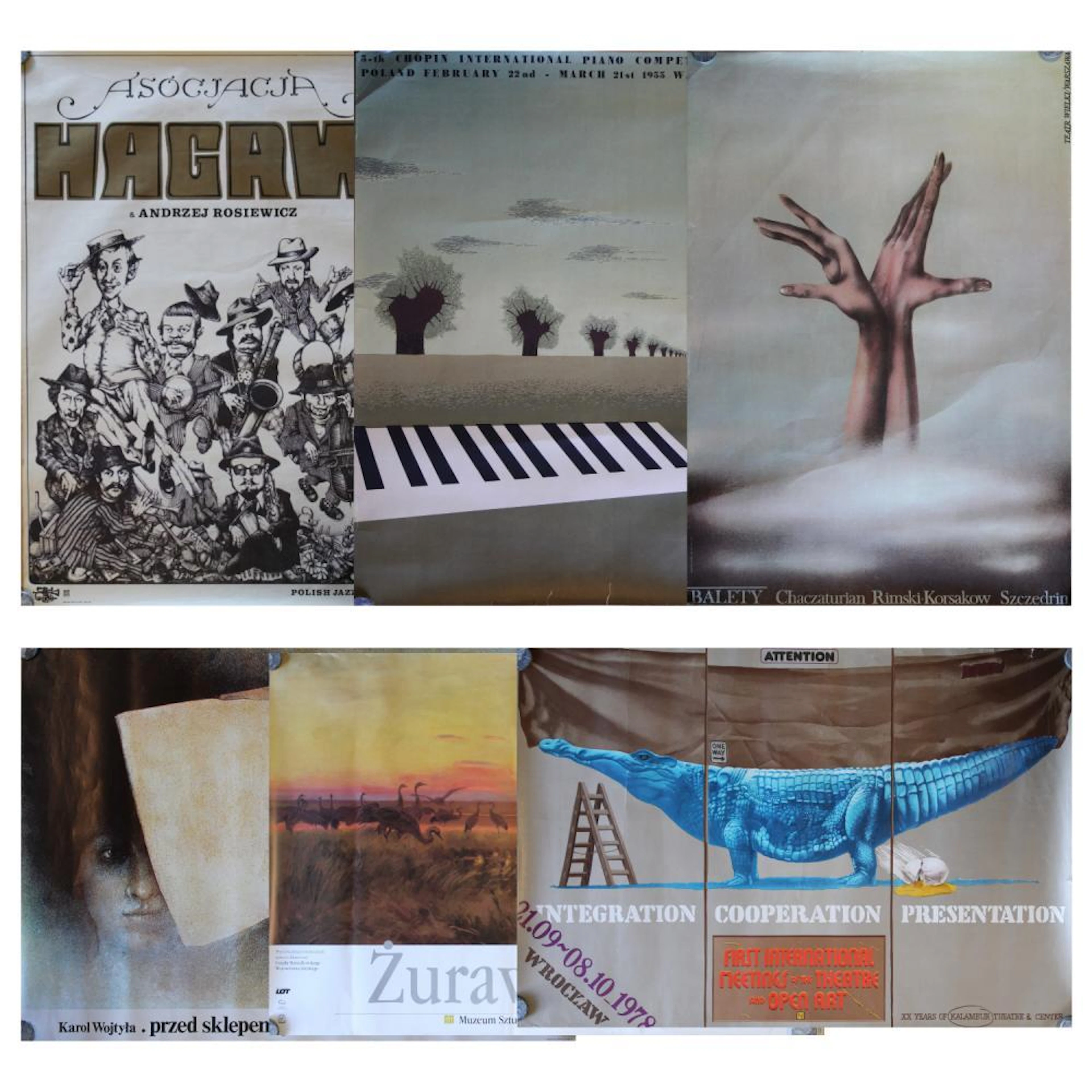(6) Polish Theater and Museum Posters